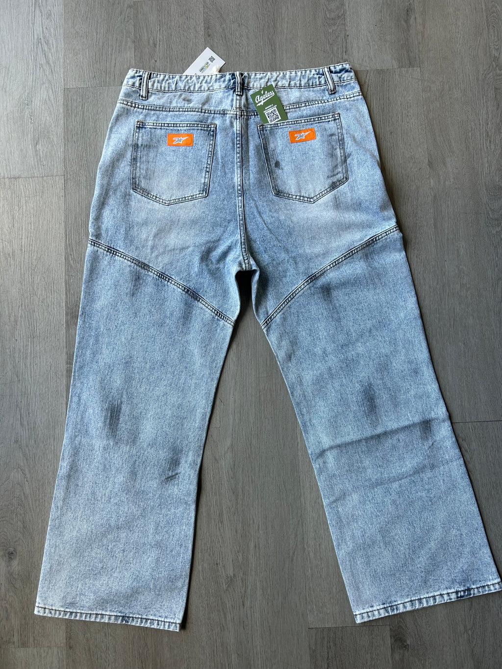 Club Sevens Moto Denim Light Wash Jeans