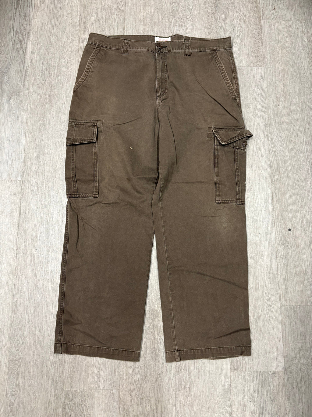 Y2K Green Wide Leg Cargo Pants