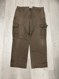 Y2K Green Wide Leg Cargo Pants