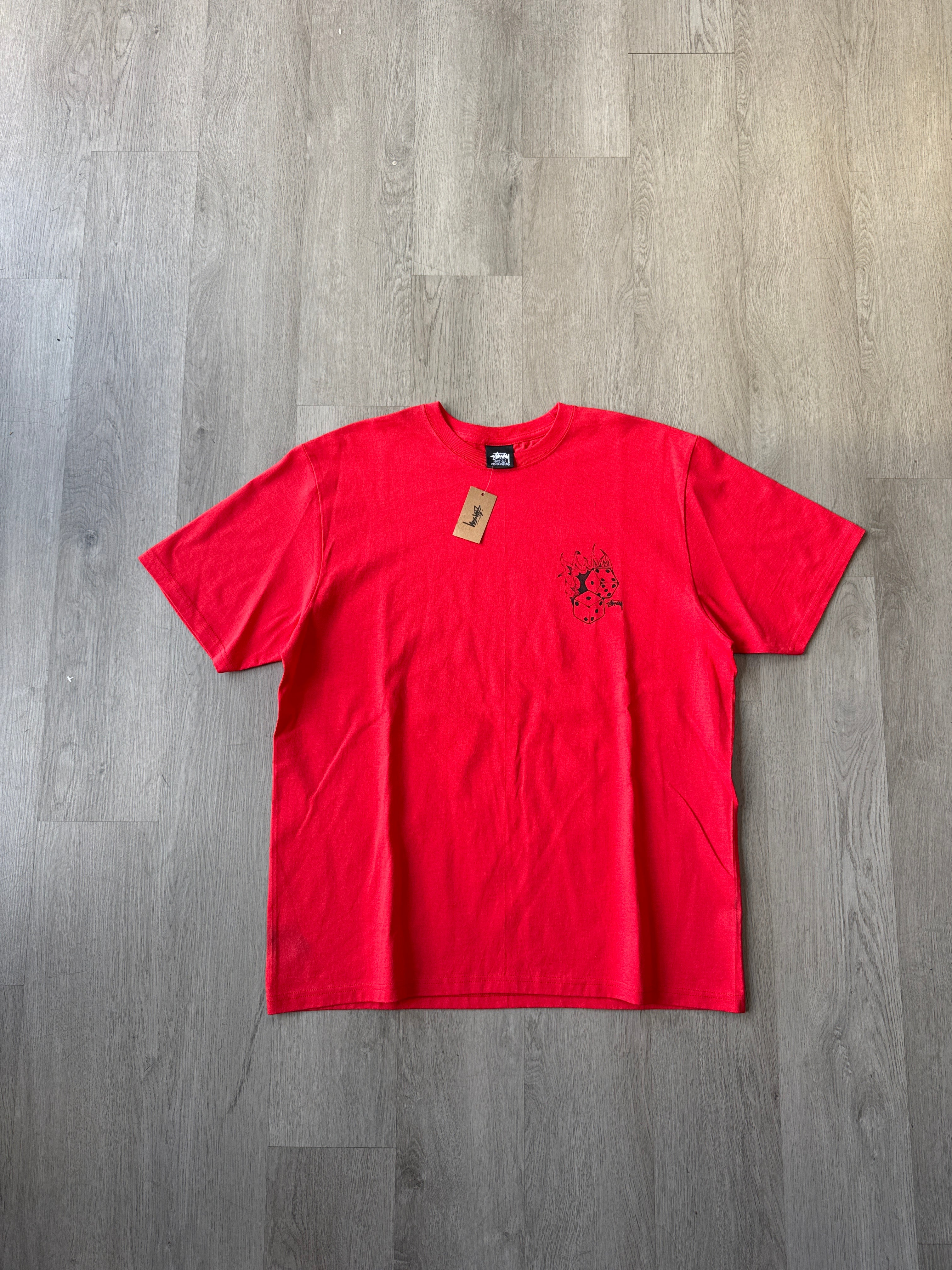 Stussy Fire Dice Red Tee
