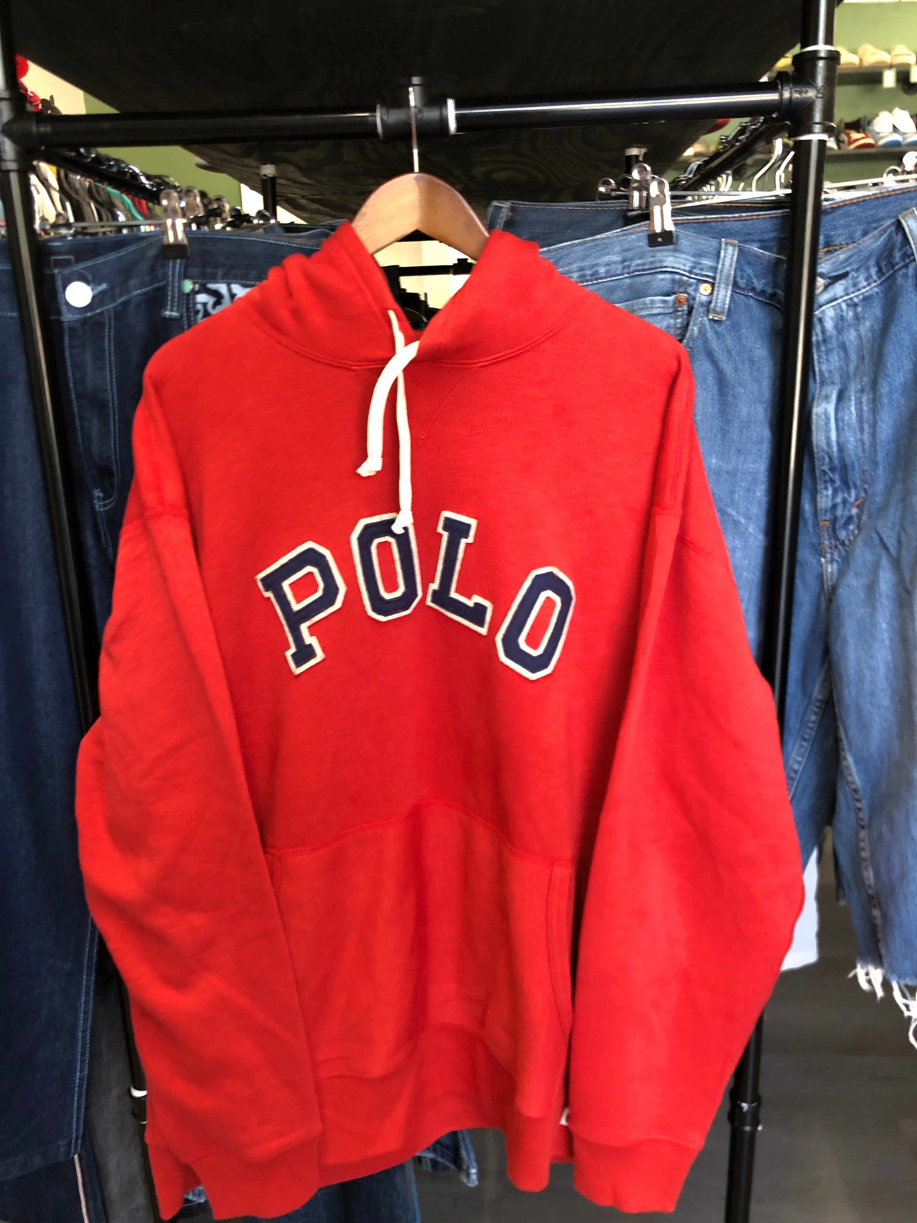 Polo Ralph Lauren Red Logo Hoodie