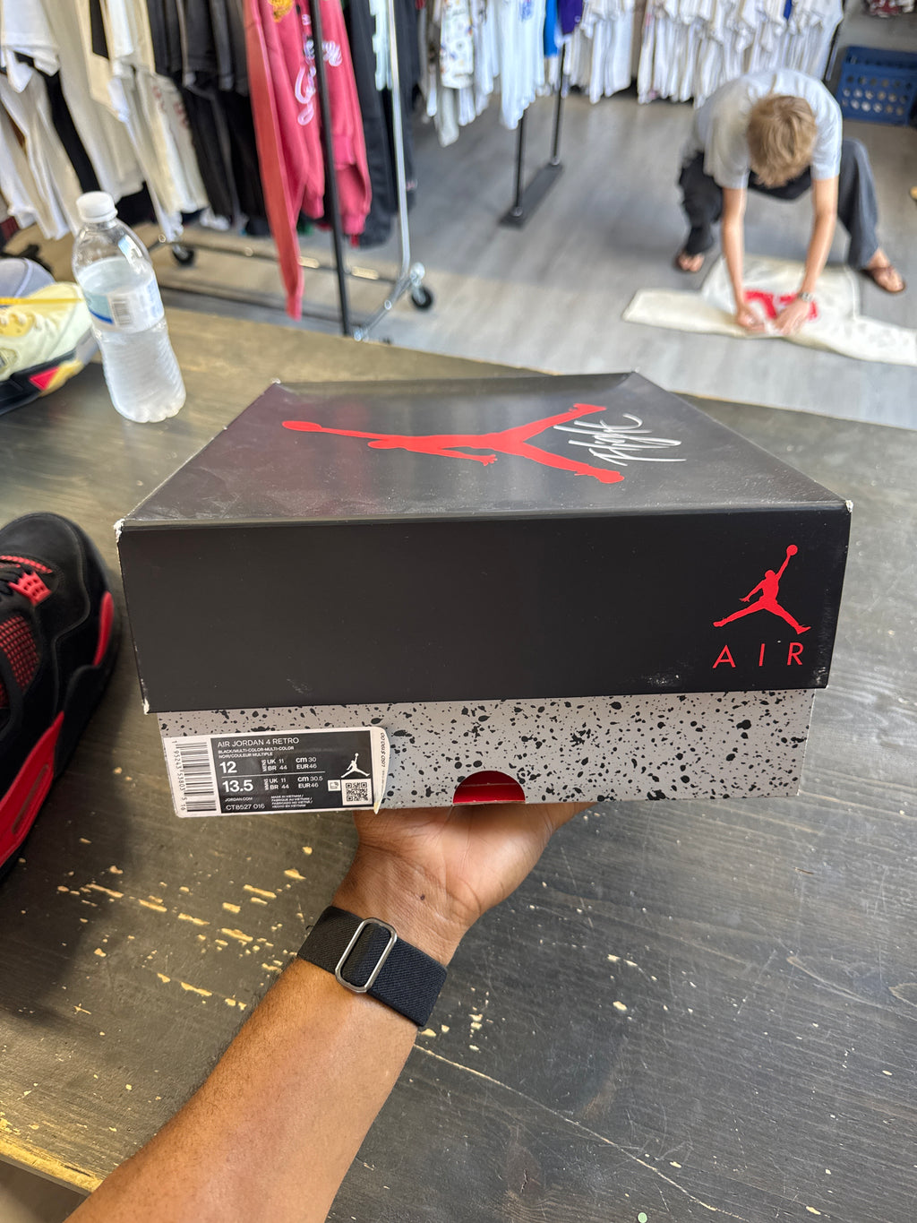 Pre-owned Jordan Retro 4 Red Thunder