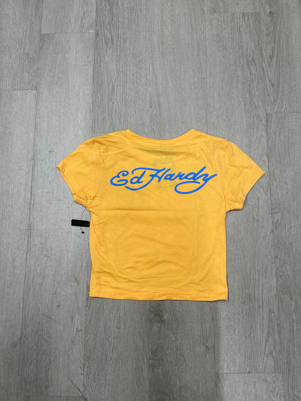 Women’s Ed Hardy Orange Tiger Cropped Baby Tee