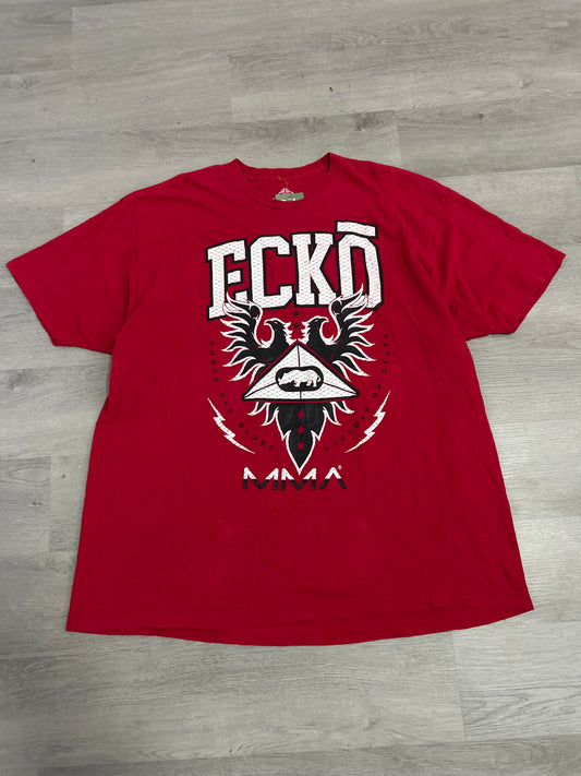 Y2K Red Ecko MMA USA Tee