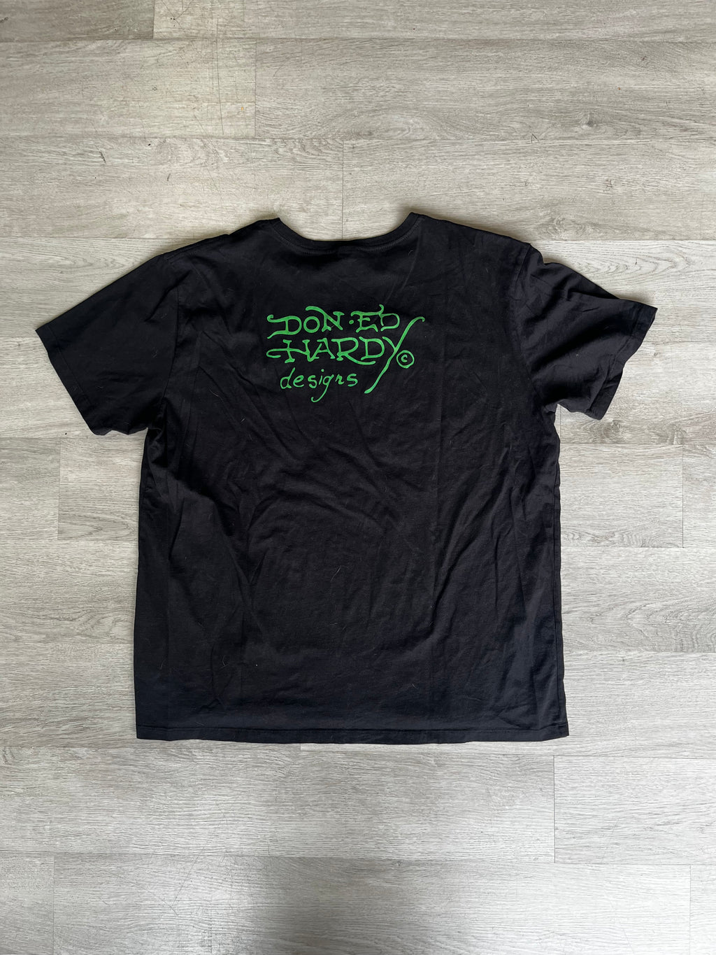 Vintage Black Ed Hardy By Christian Audigier Tee