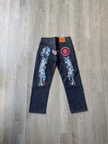 Evisu Embroidered Japanese Art Selvedge Denim Jeans