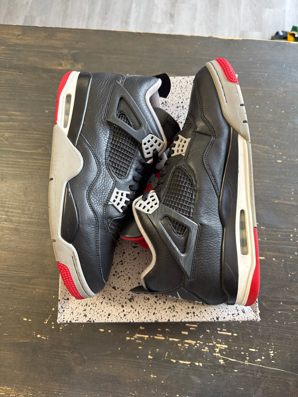Pre-owned Jordan Retro 4 Bred Reimagined