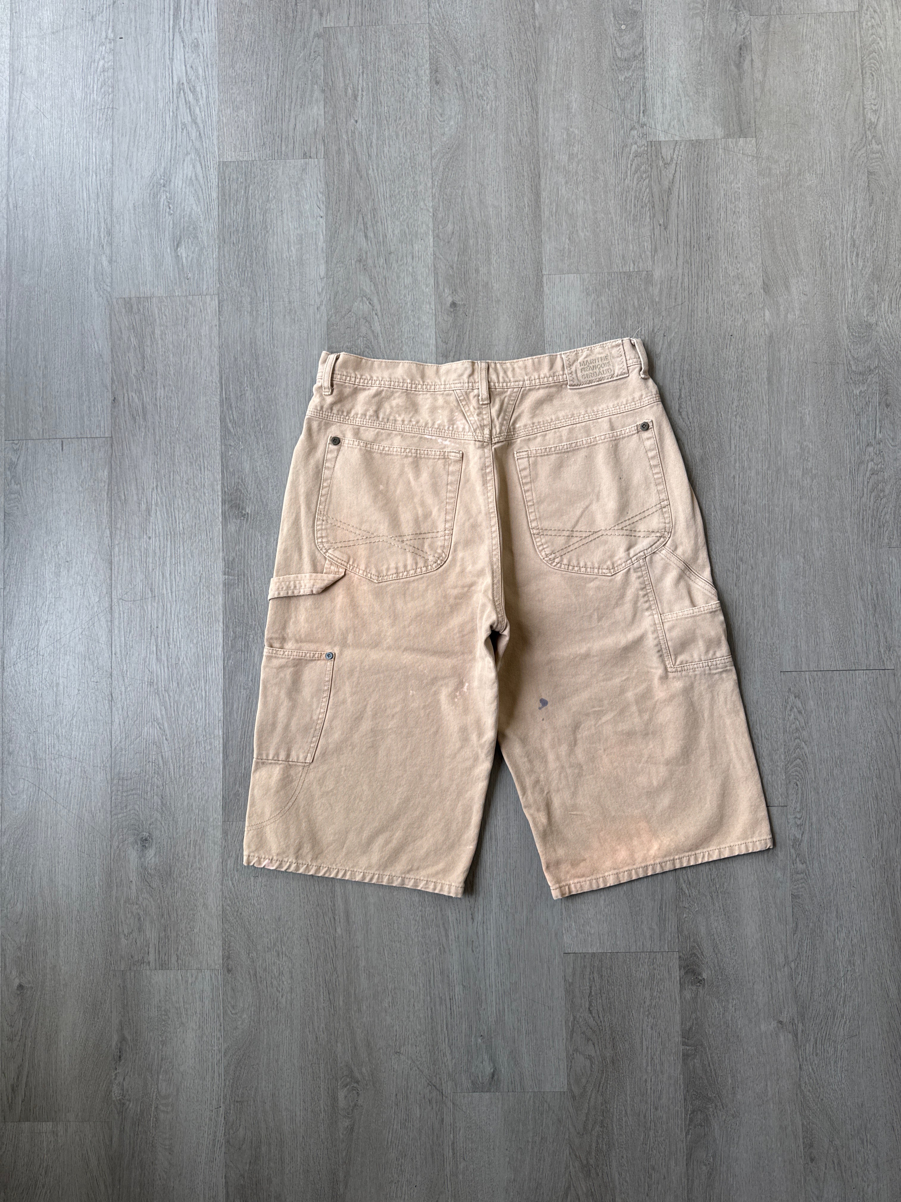 Vintage Marithe Francois Girbuad Light Tan Baggy Long Shorts