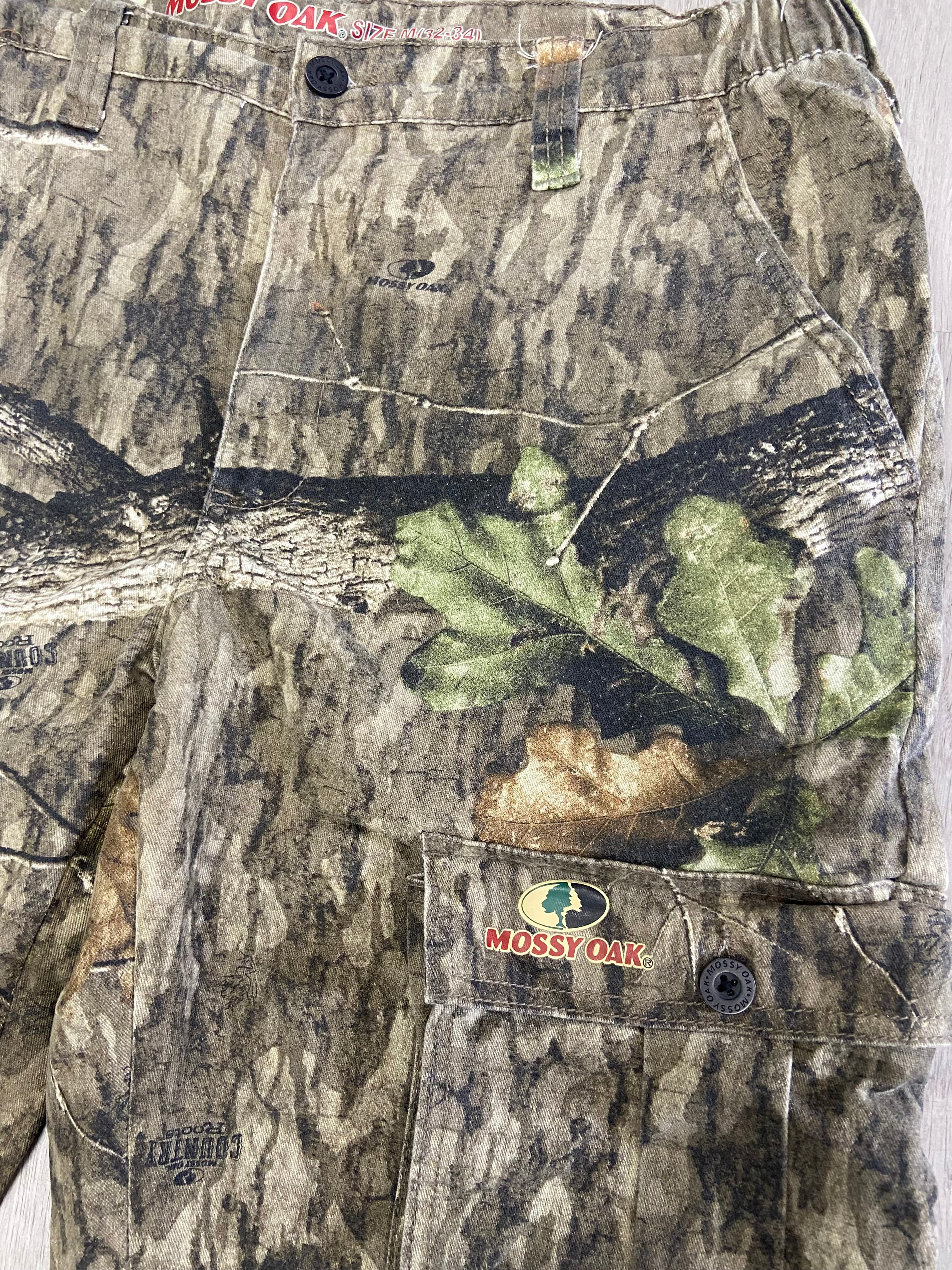 Mossy Oak Camo Elastic Waist Cargo Pants