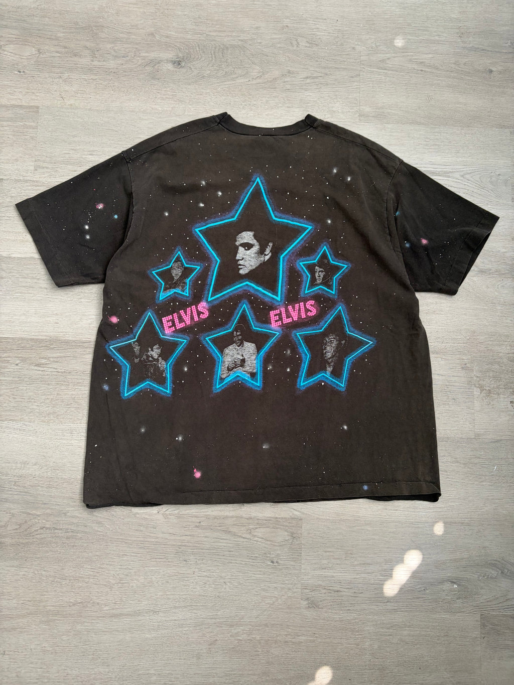 Vintage Y2K Elvis Presley Galaxy Star Graphic Tee