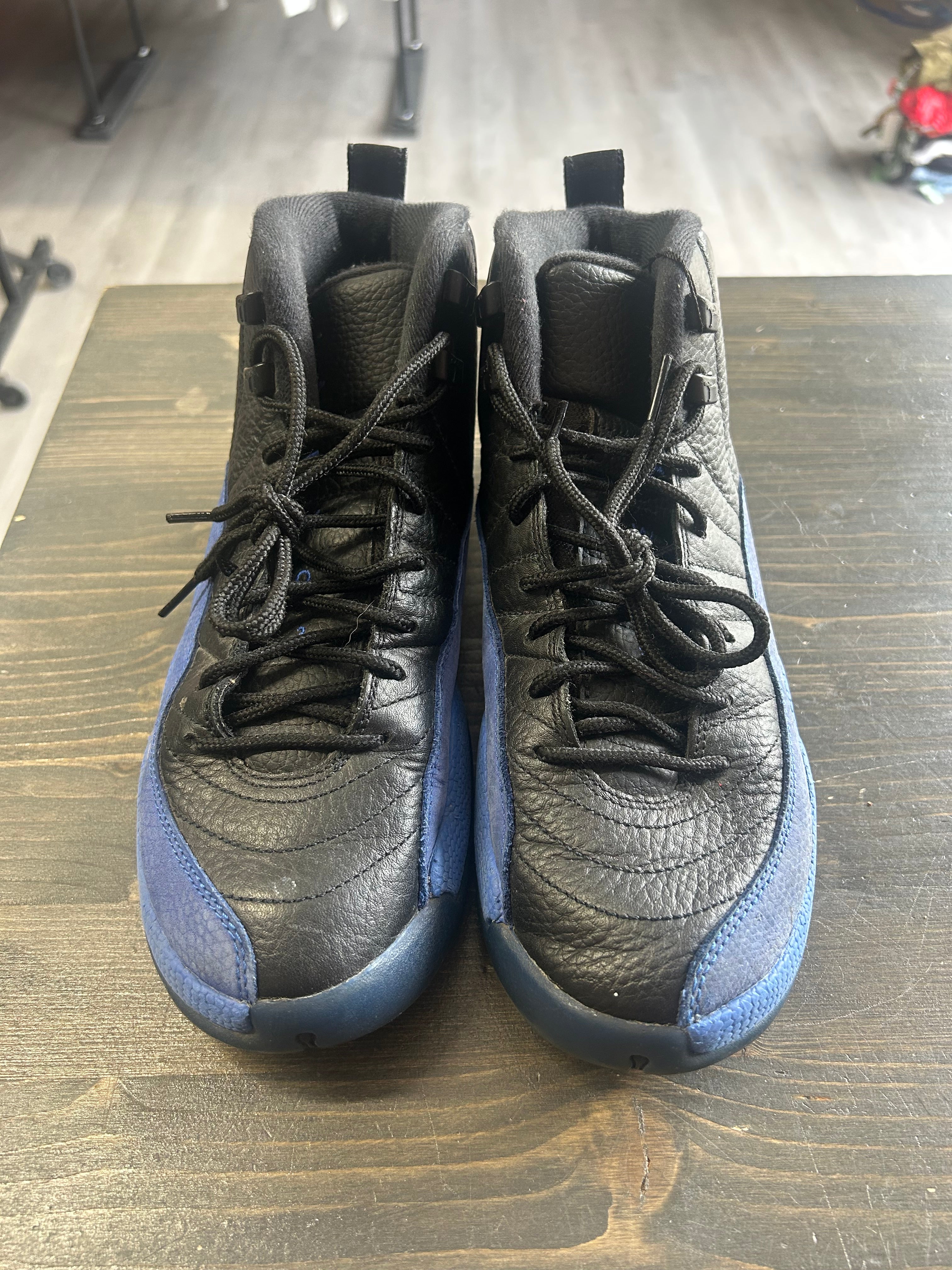 Pre Owned Nike Air Jordan 12 Retro Black Game Royal
