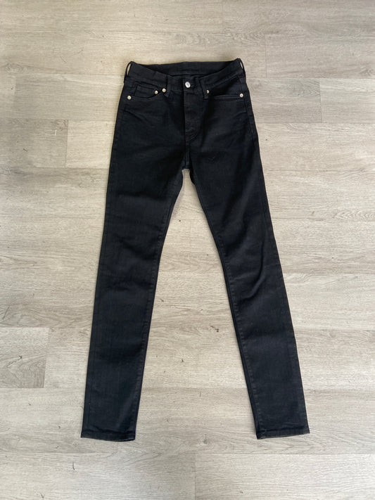 Black And Orange Skeleton Skinny Jeans