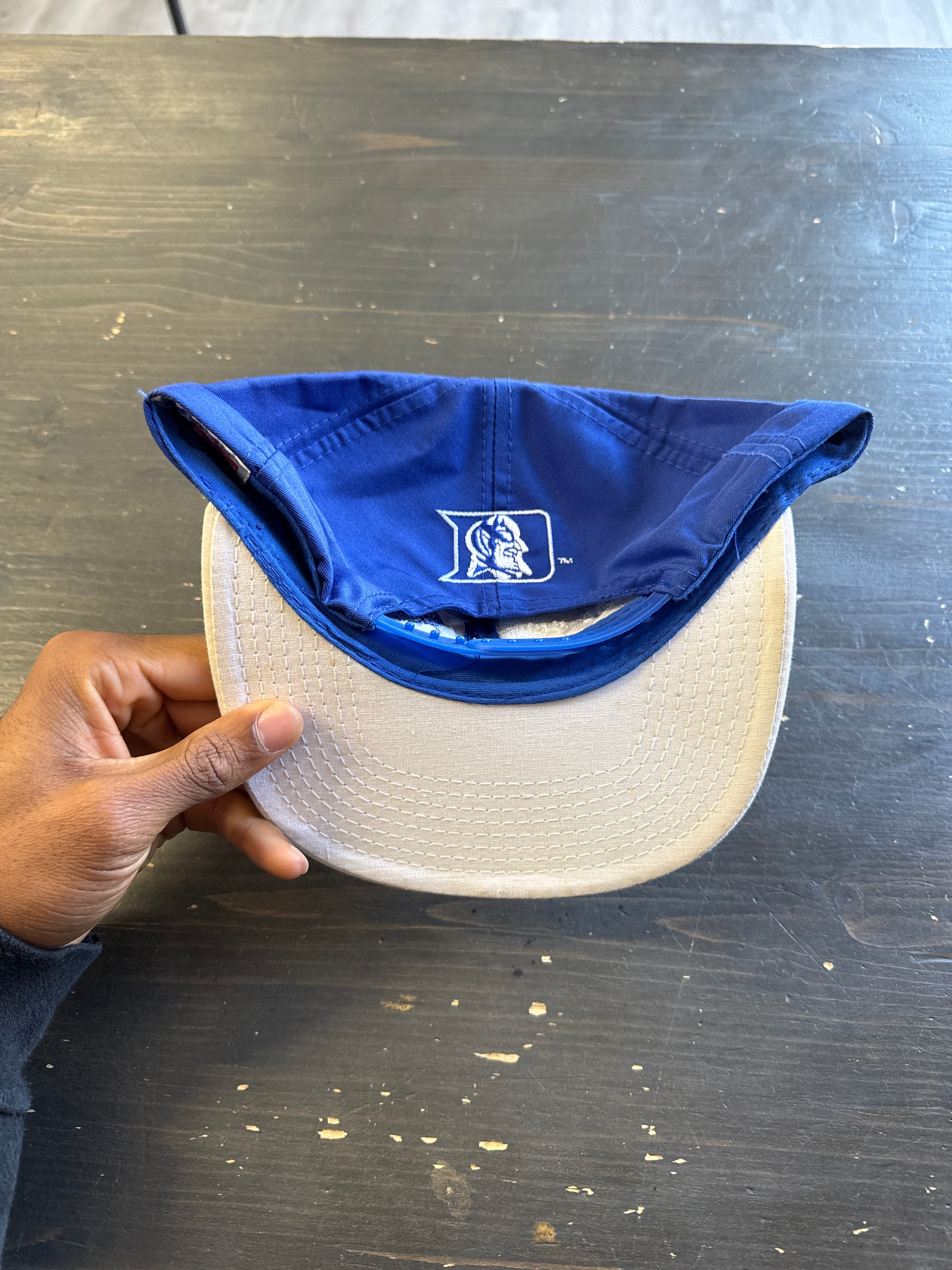 Vintage 90s Super Star Speedway Collegiate Sportswear Duke University Blue Devils Snap Back Hat