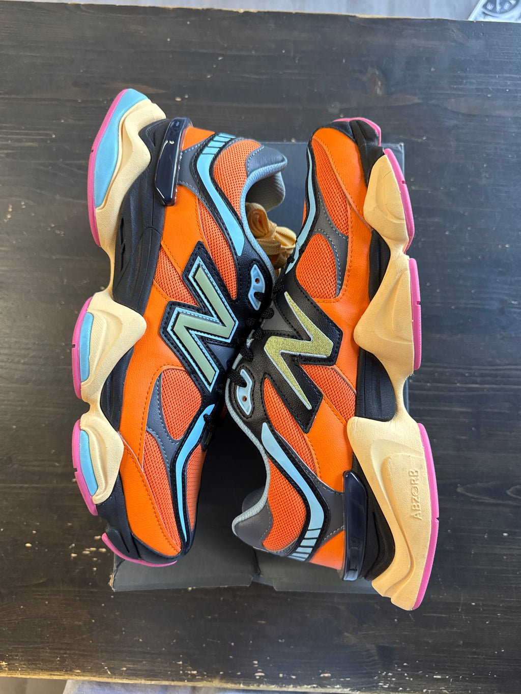 Pre-owned New Balance 9060 Sun Glow Team Sky Blue