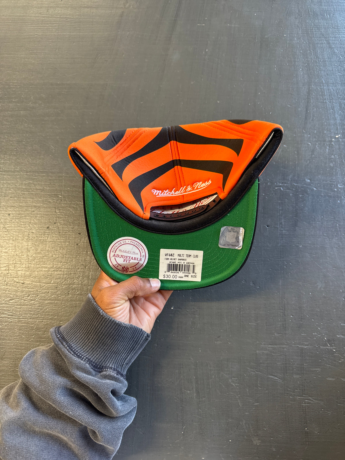 Mitchell & Ness Cincinnati Bengals Snapback Hat