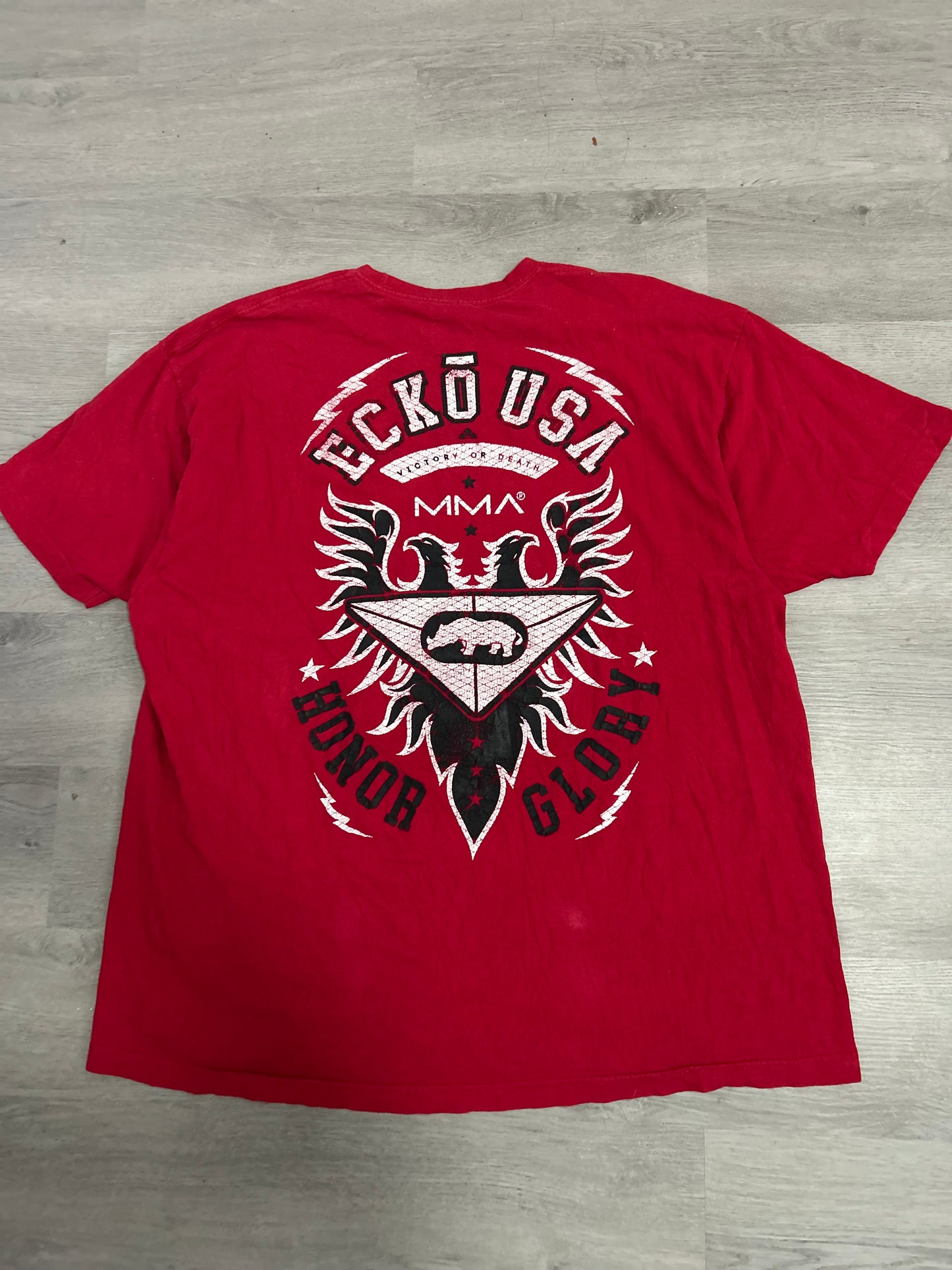 Y2K Red Ecko MMA USA Tee
