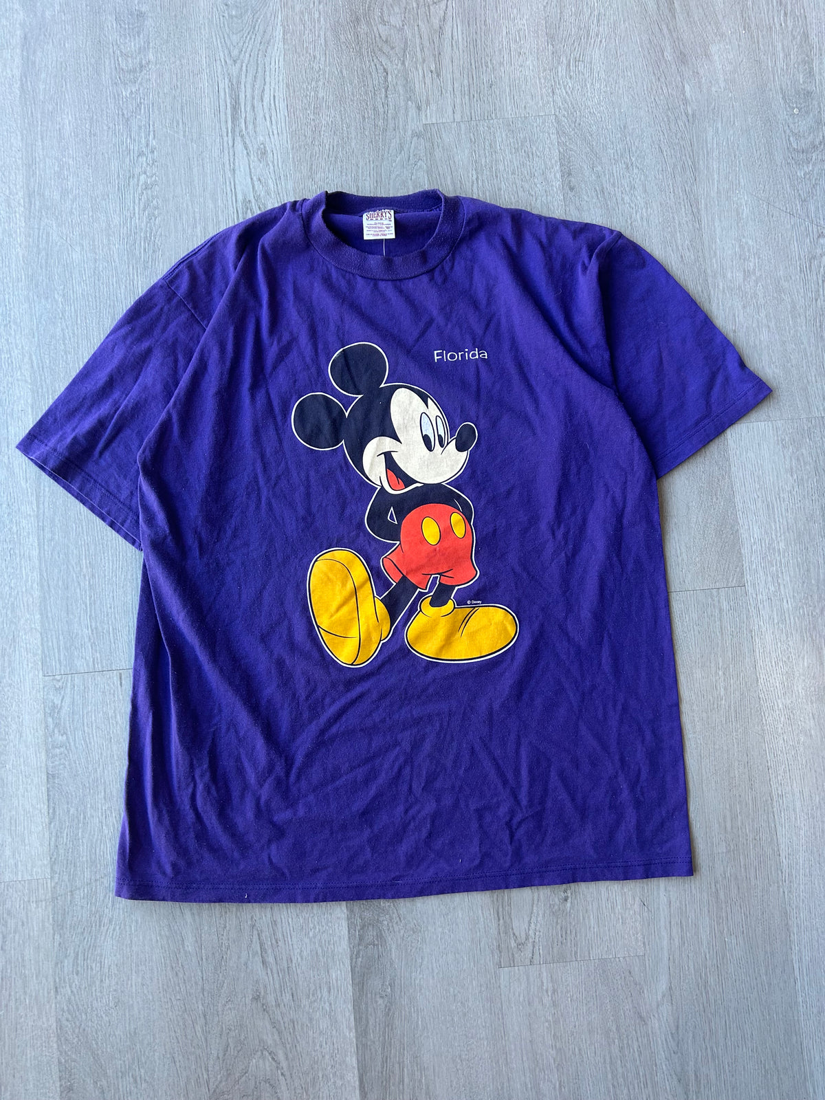 Vintage Purple Micky Mouse Florida Tee