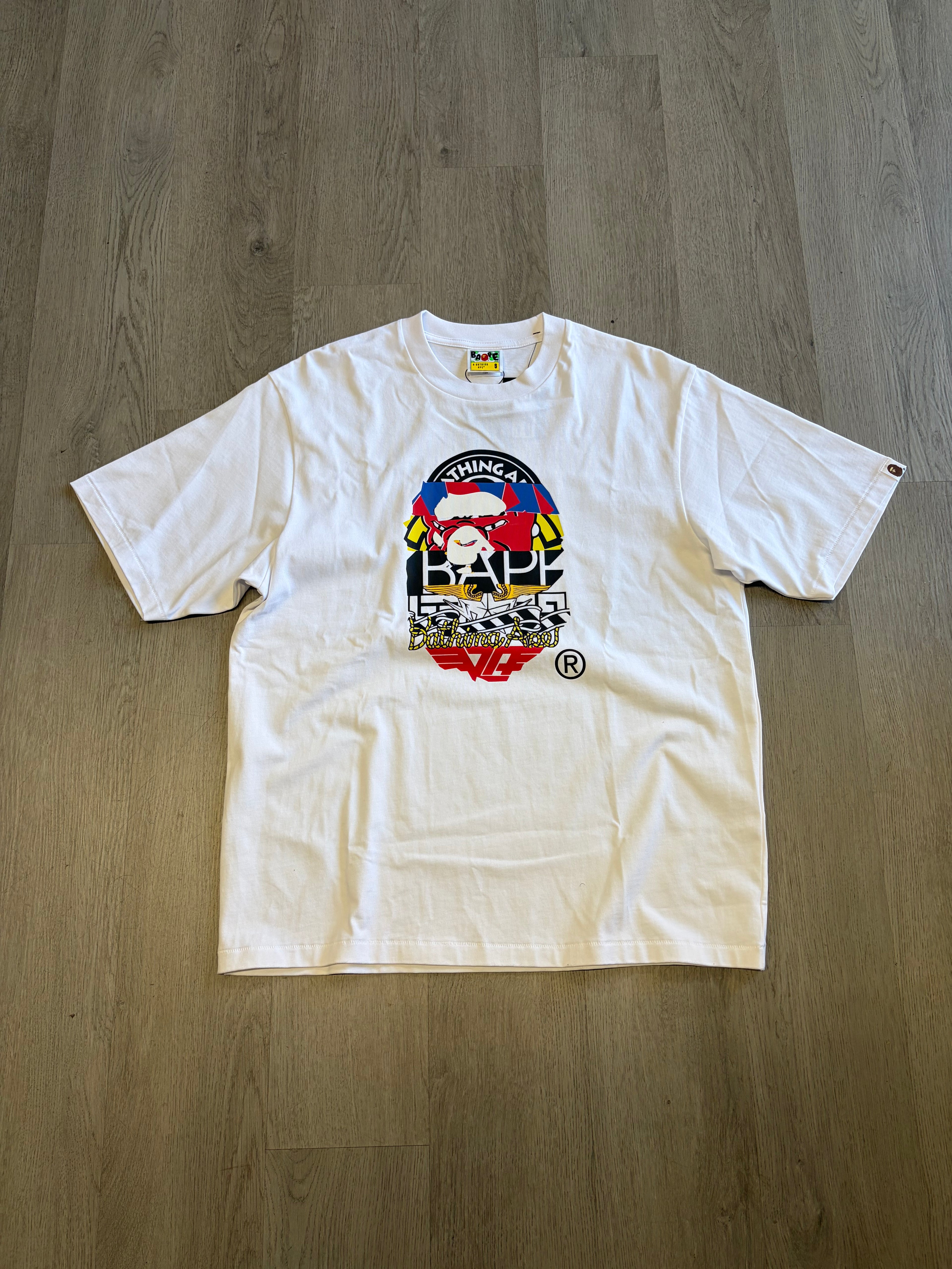 Bape Multi Logo Ape Head Tee