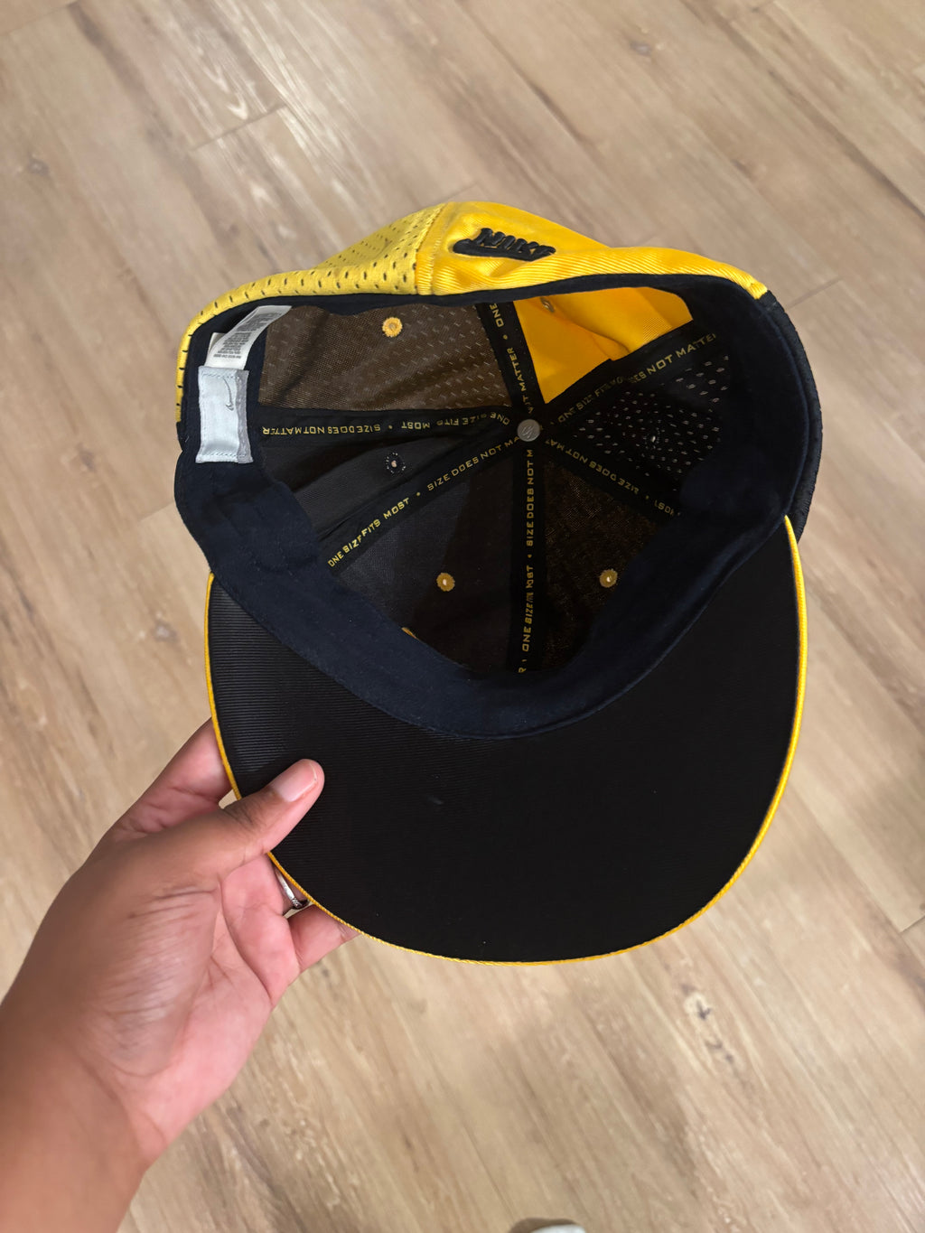 Nike Yellow and Black Hat