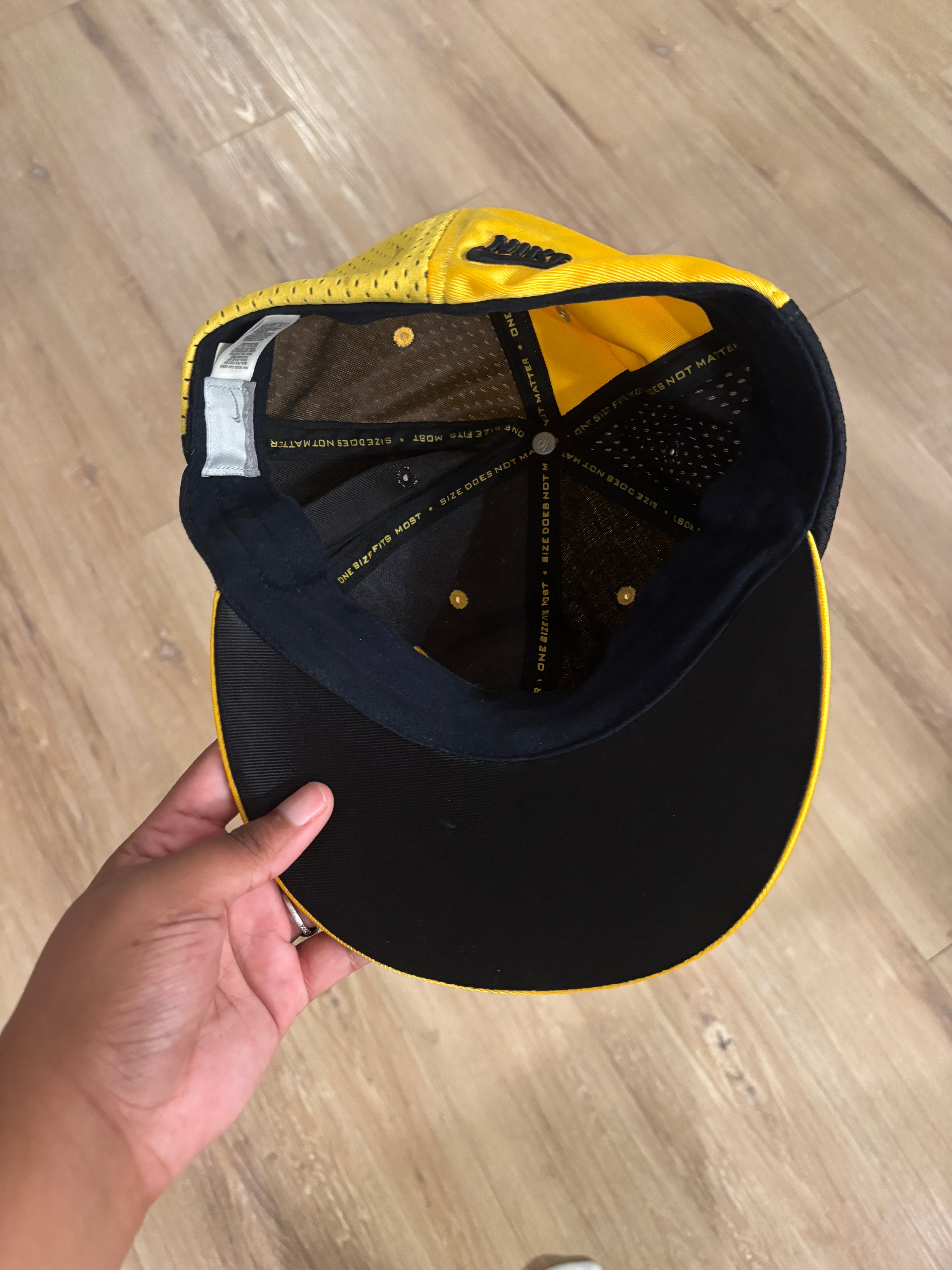 Nike Yellow and Black Hat