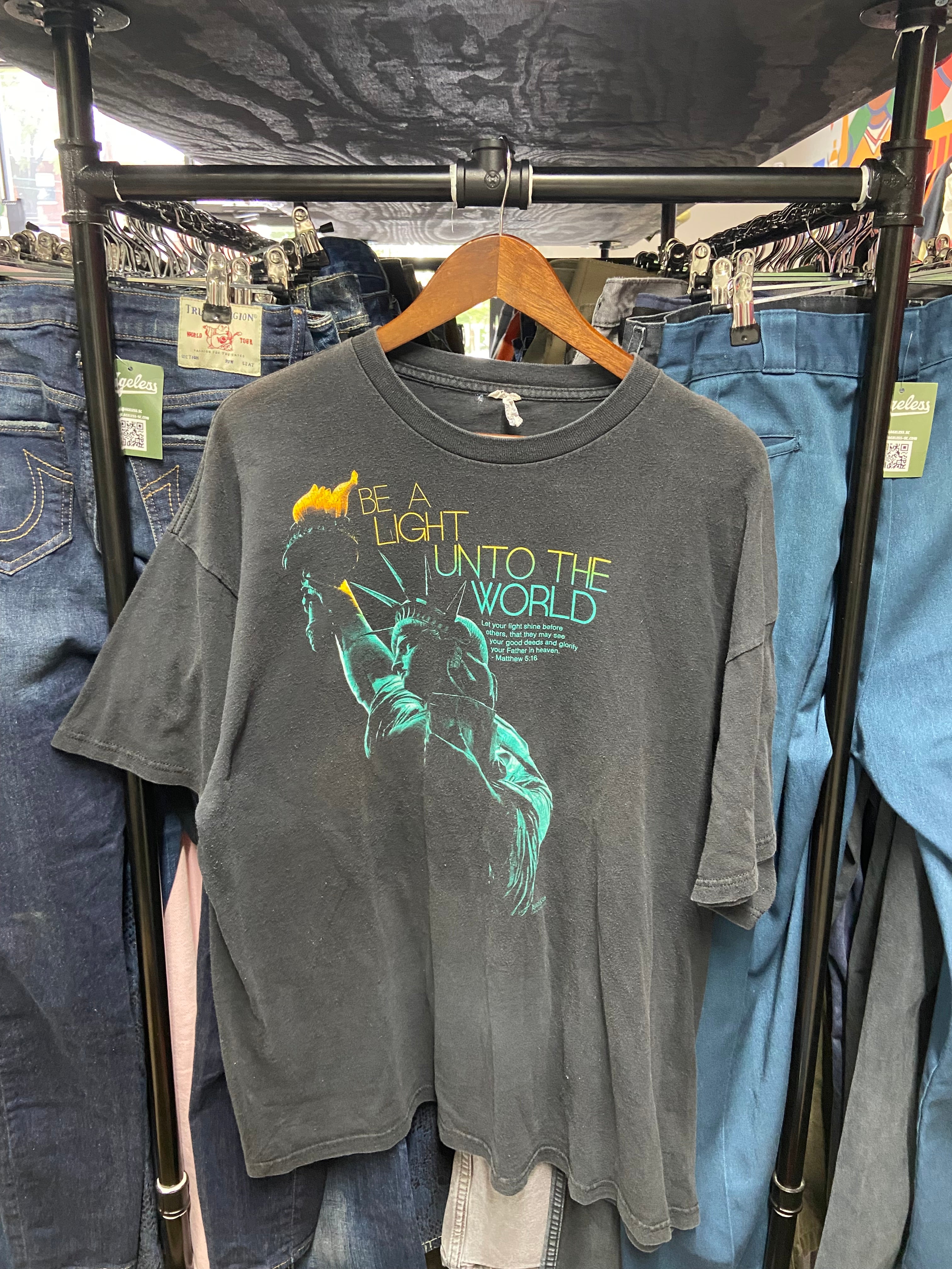 Vintage Matthew 5:16 ‘Be A Light Unto The World’ Tee