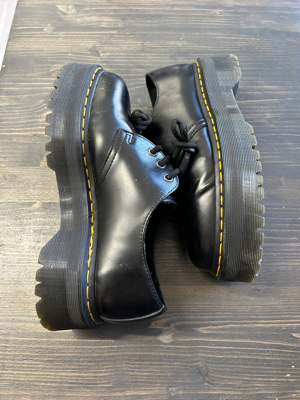 Pre-owned 1461 Smooth Leather Platform Shoes