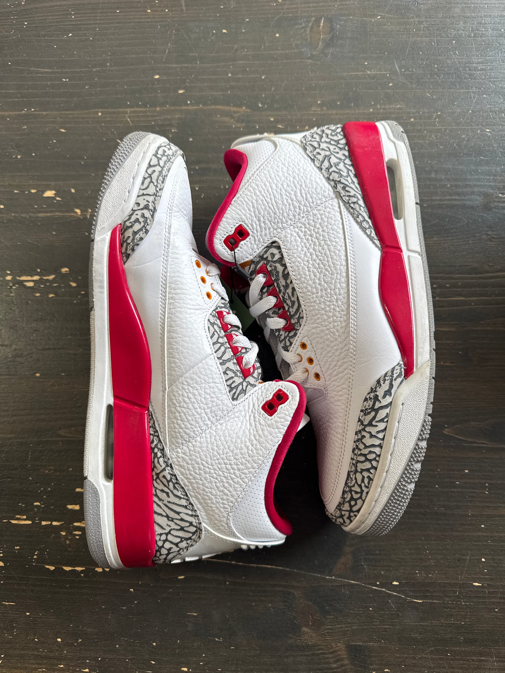 Pre-owned Jordan Retro 3 Cardinal Red