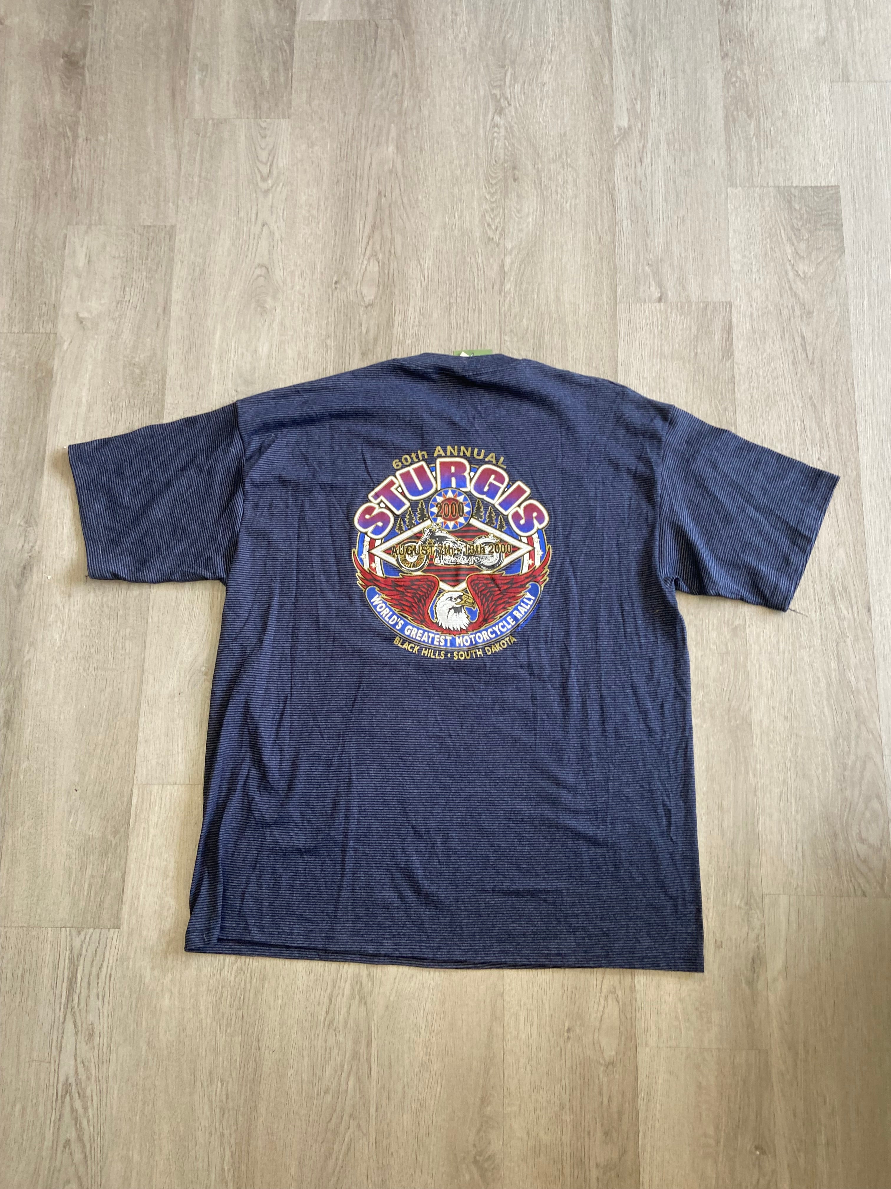 Vintage 2000 Night Spirits Sturgis Biker Wolf Tee