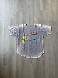 Vintage 1994 Carolina Panthers Garfield Sunfaded Baseball Jersey