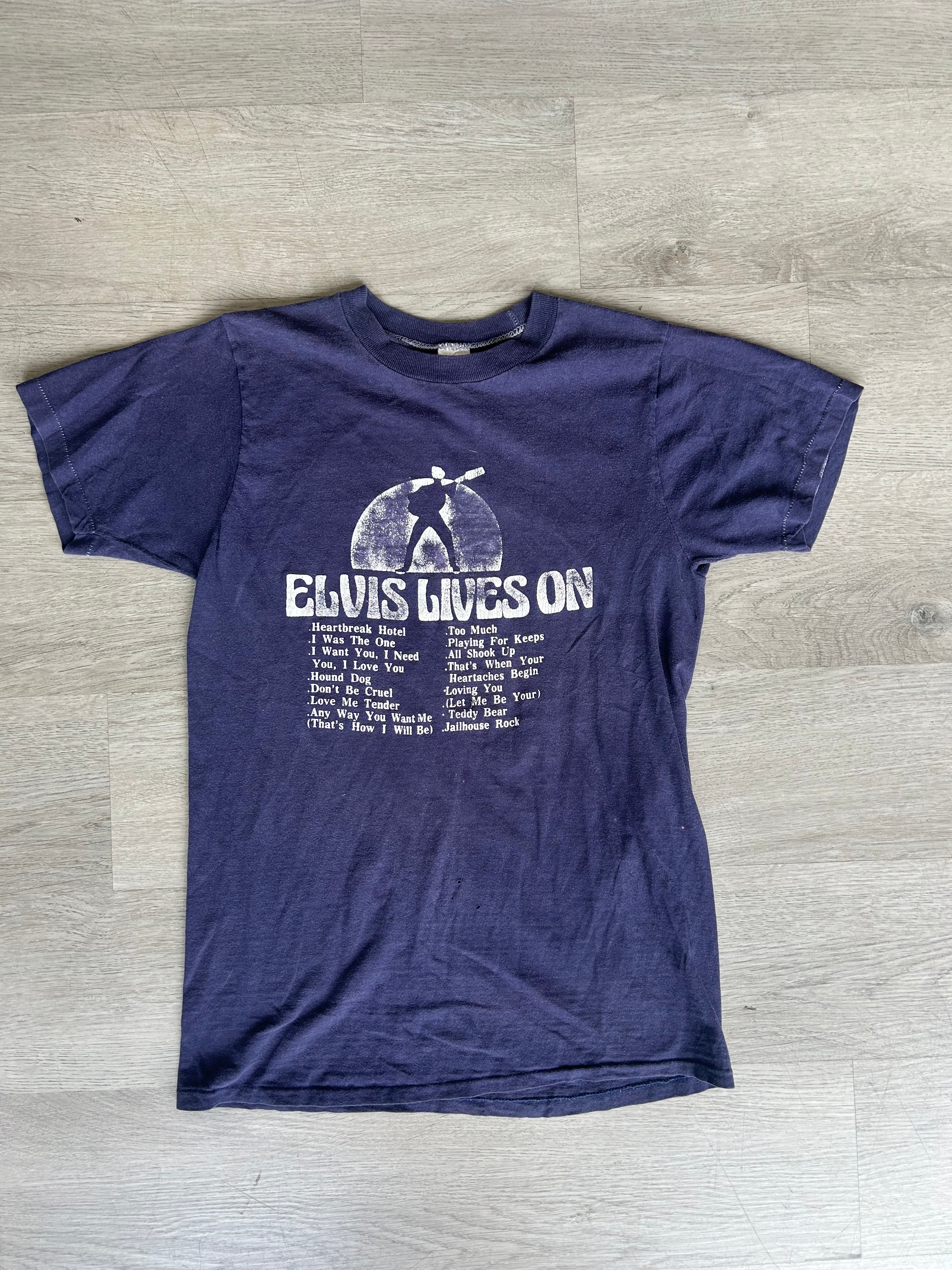 Vintage Elvis Lives On Tee