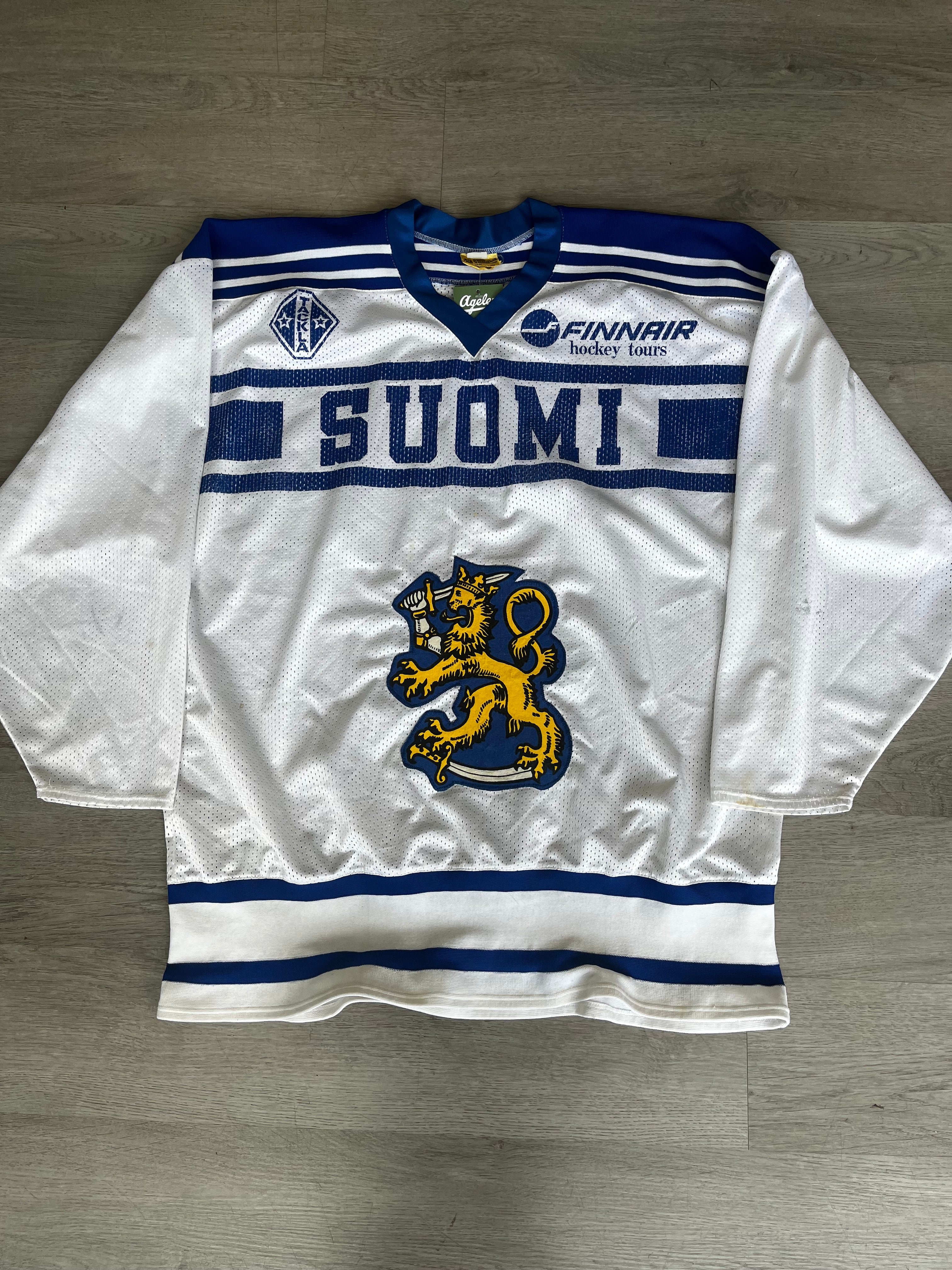 Vintage 1990s Finland National Ice Hockey Team Jersey