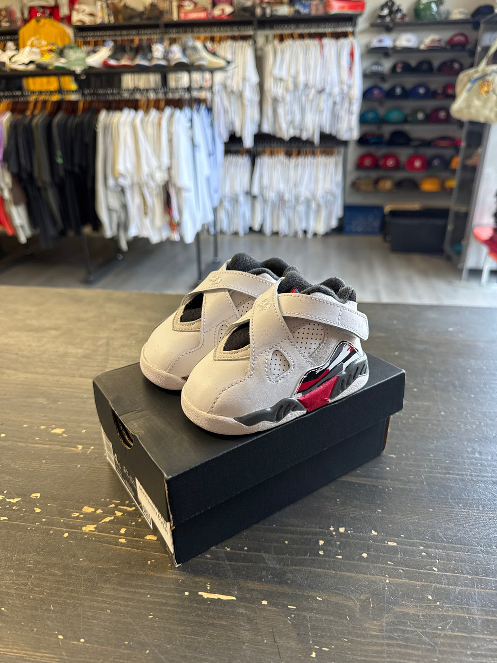 Jordan Retro 8 White True Red 2025 Toddler