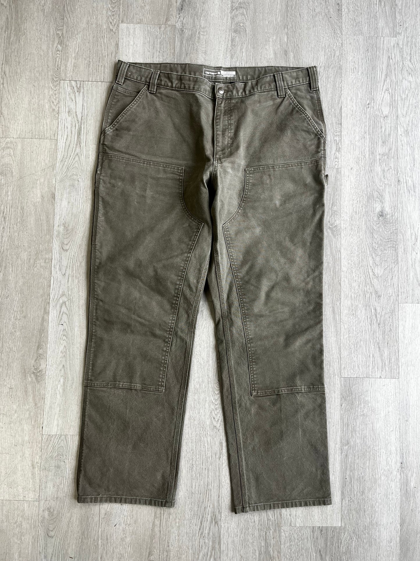 Carhartt B136 Double-Knee Moss Green Pants