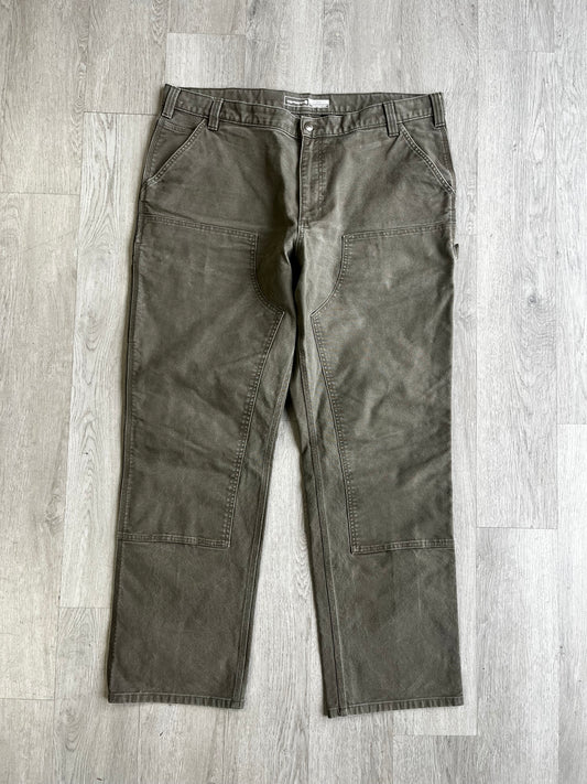 Carhartt B136 Double-Knee Moss Green Pants
