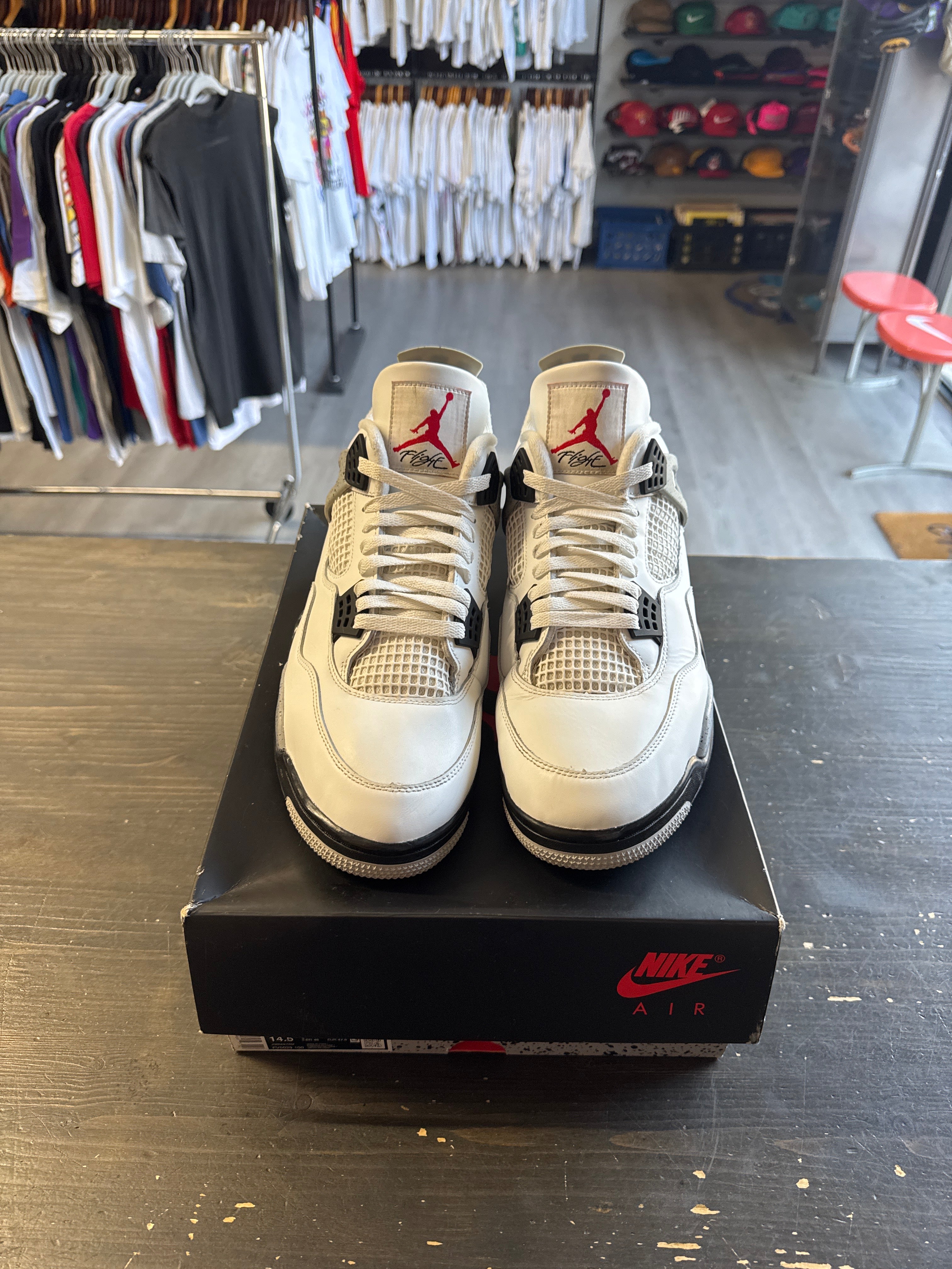 Pre-owned Jordan Retro 4 White Cement (2025)