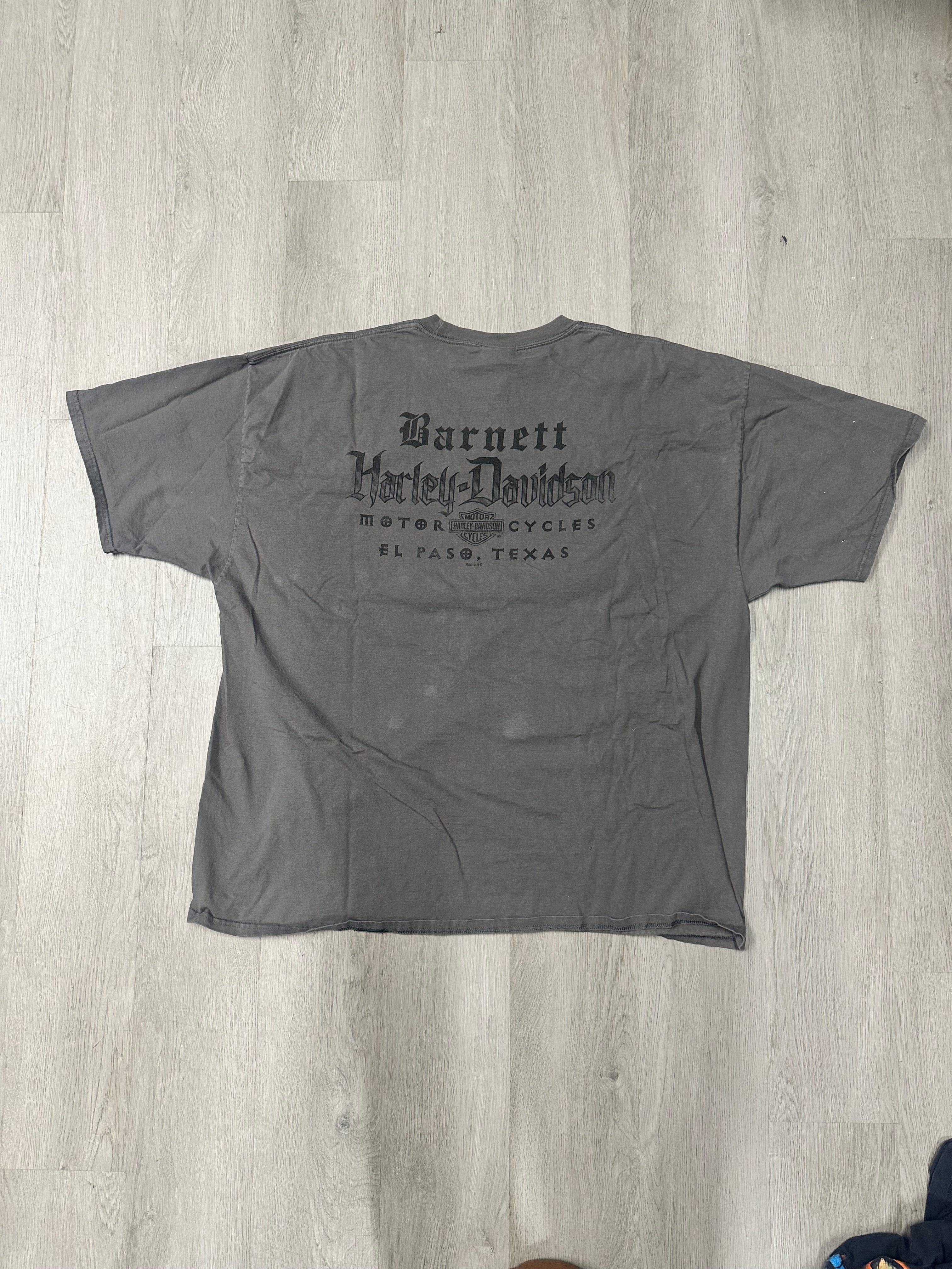 Vintage Grey Barnett Harley Davidson El Paso, Texas Tee