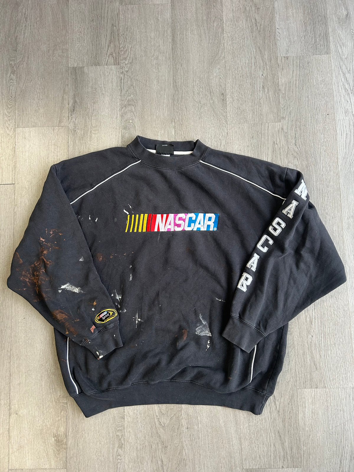 Vintage Paint Splattered NASCAR Sweatshirt