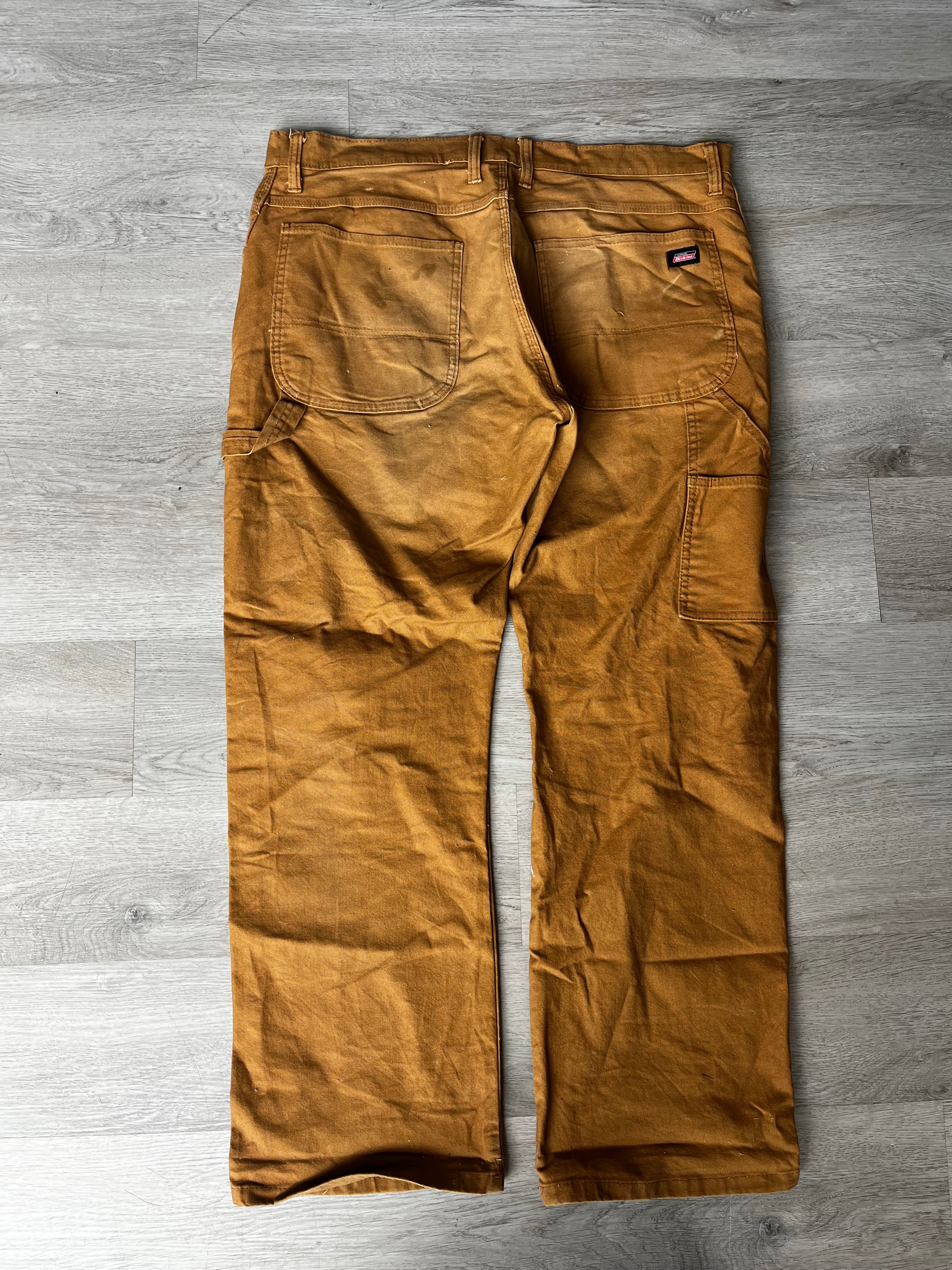 Vintage Brown White Splatter Dickies Carpenter Pants