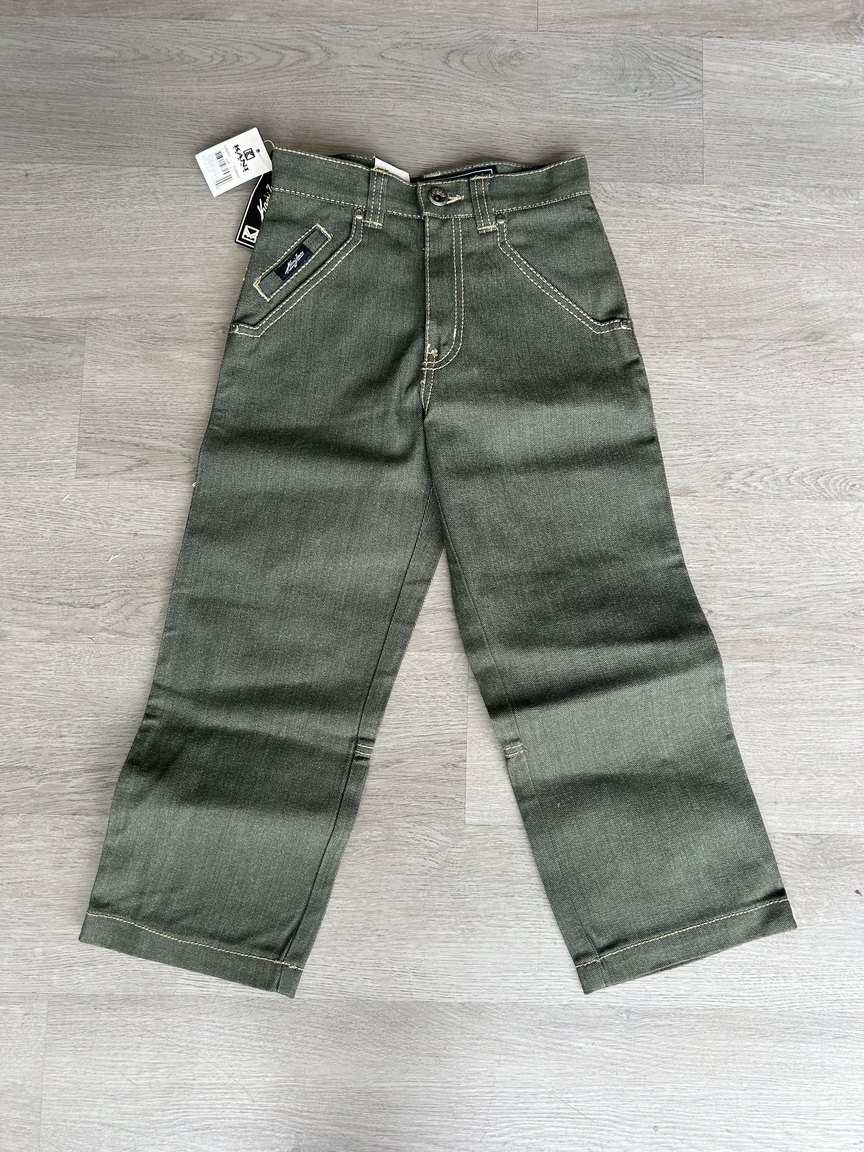 Youth Olive Green Karl Kani Jeans