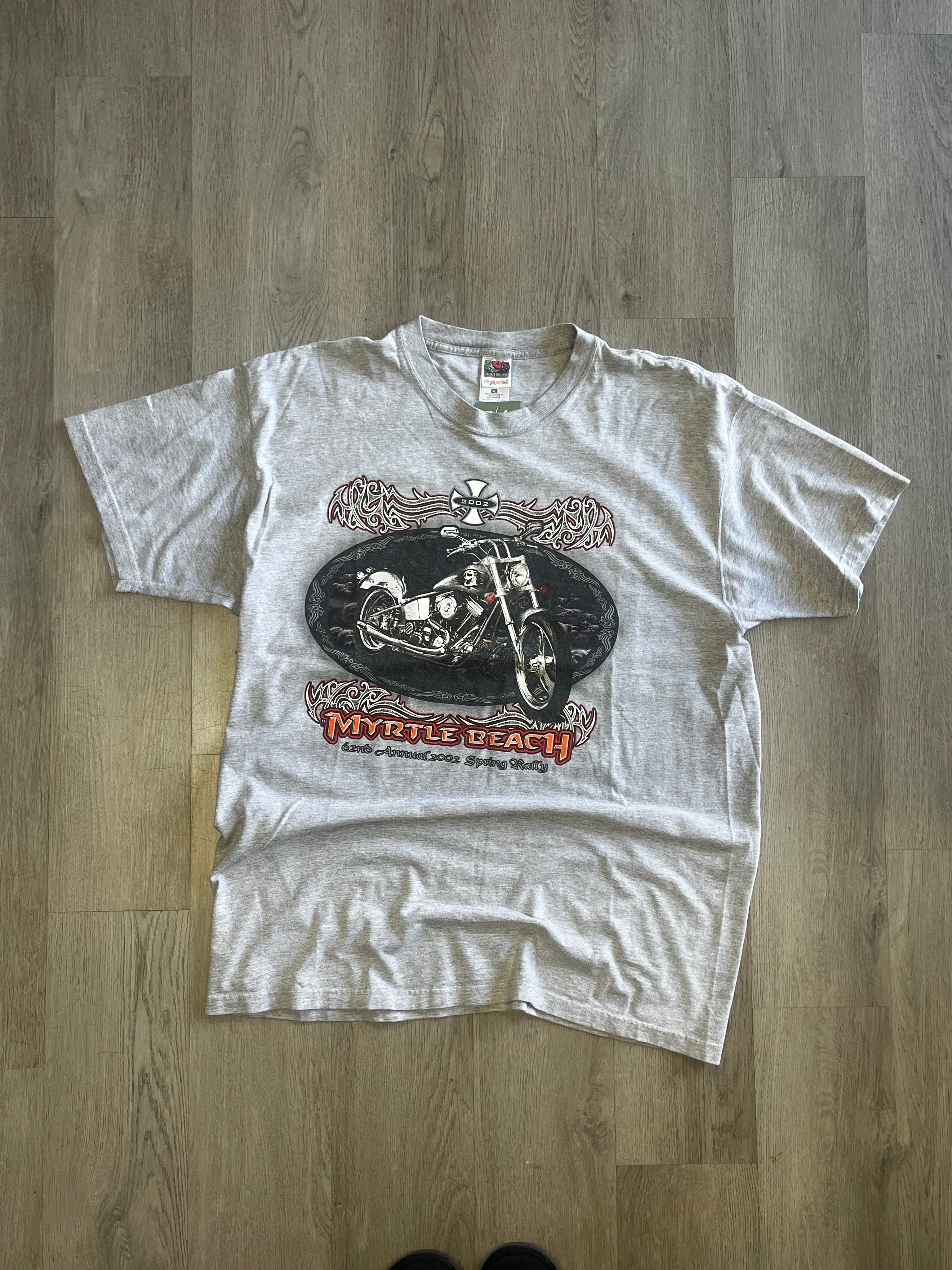 Vintage 2002 Myrtle Beach Annual Biker Spring Rally Tee