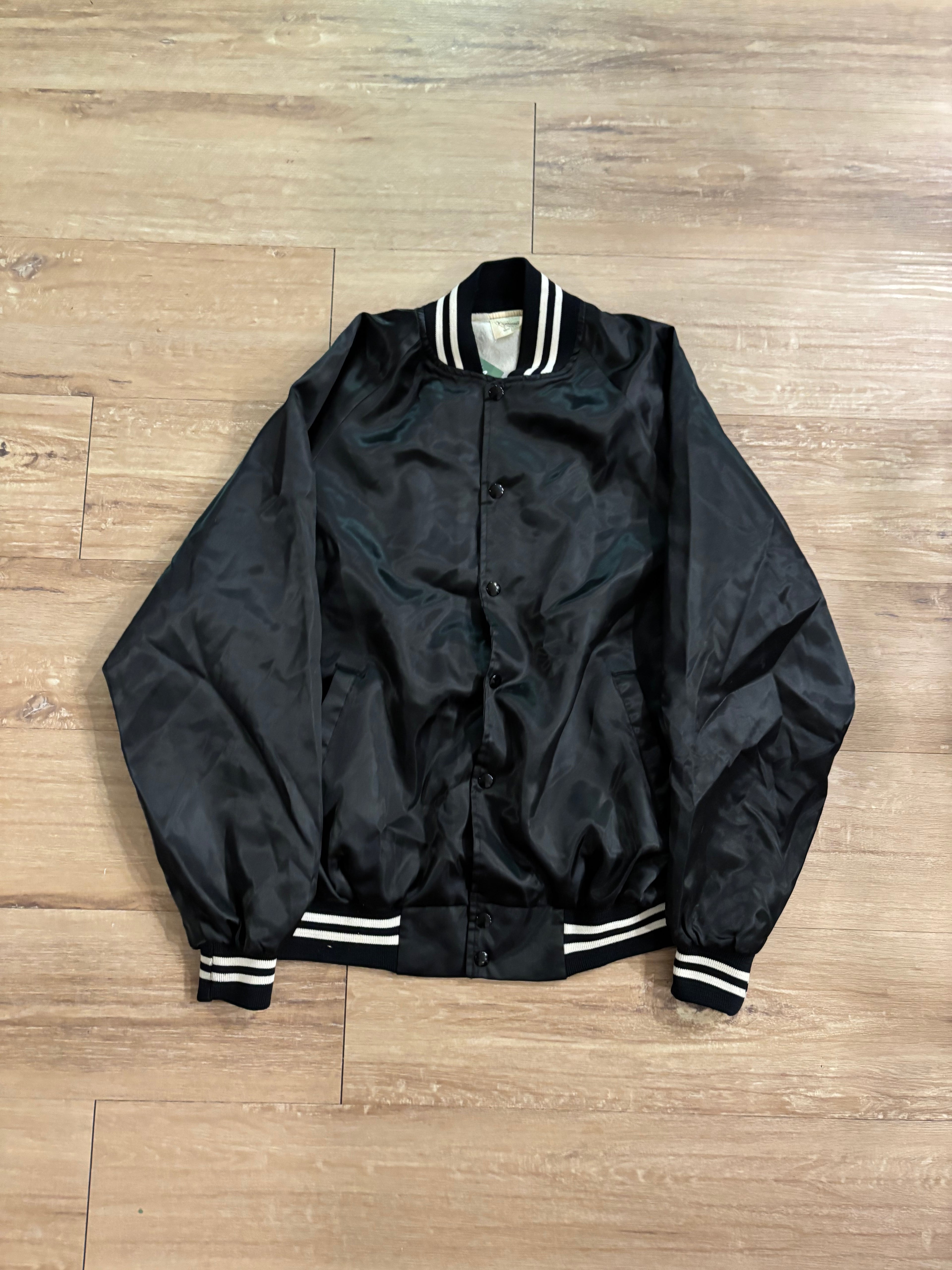 Vintage 1990s University of South Carolina Gamecocks Black Satin Jacket