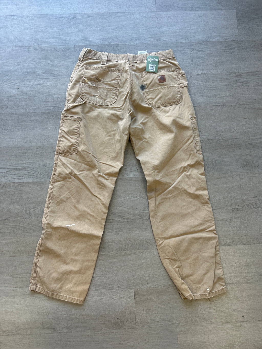 Vintage Distressed Tan Carhartt Loose Fit Pants