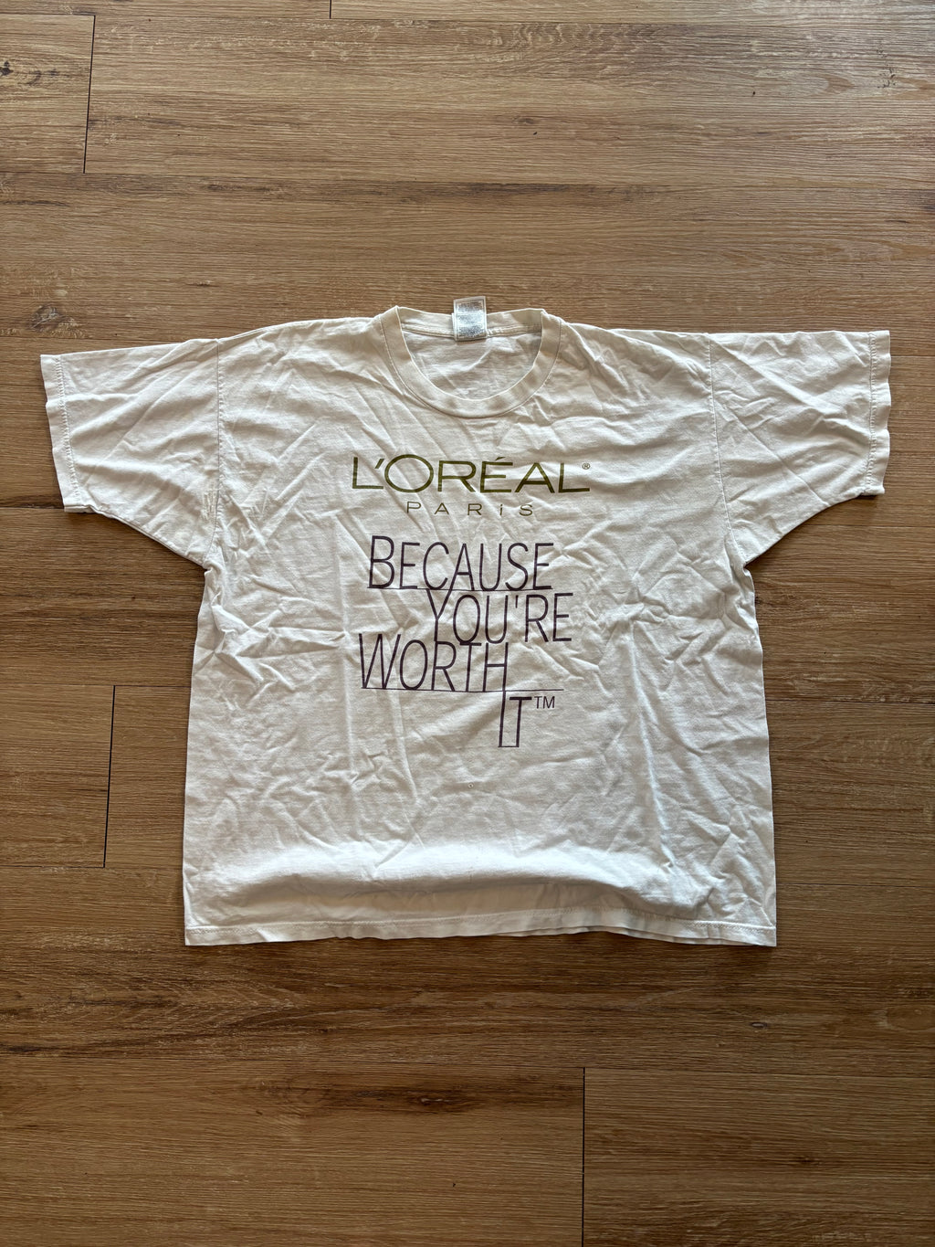 Vintage 90s L'Oréal Paris Because You're Worth It Tee