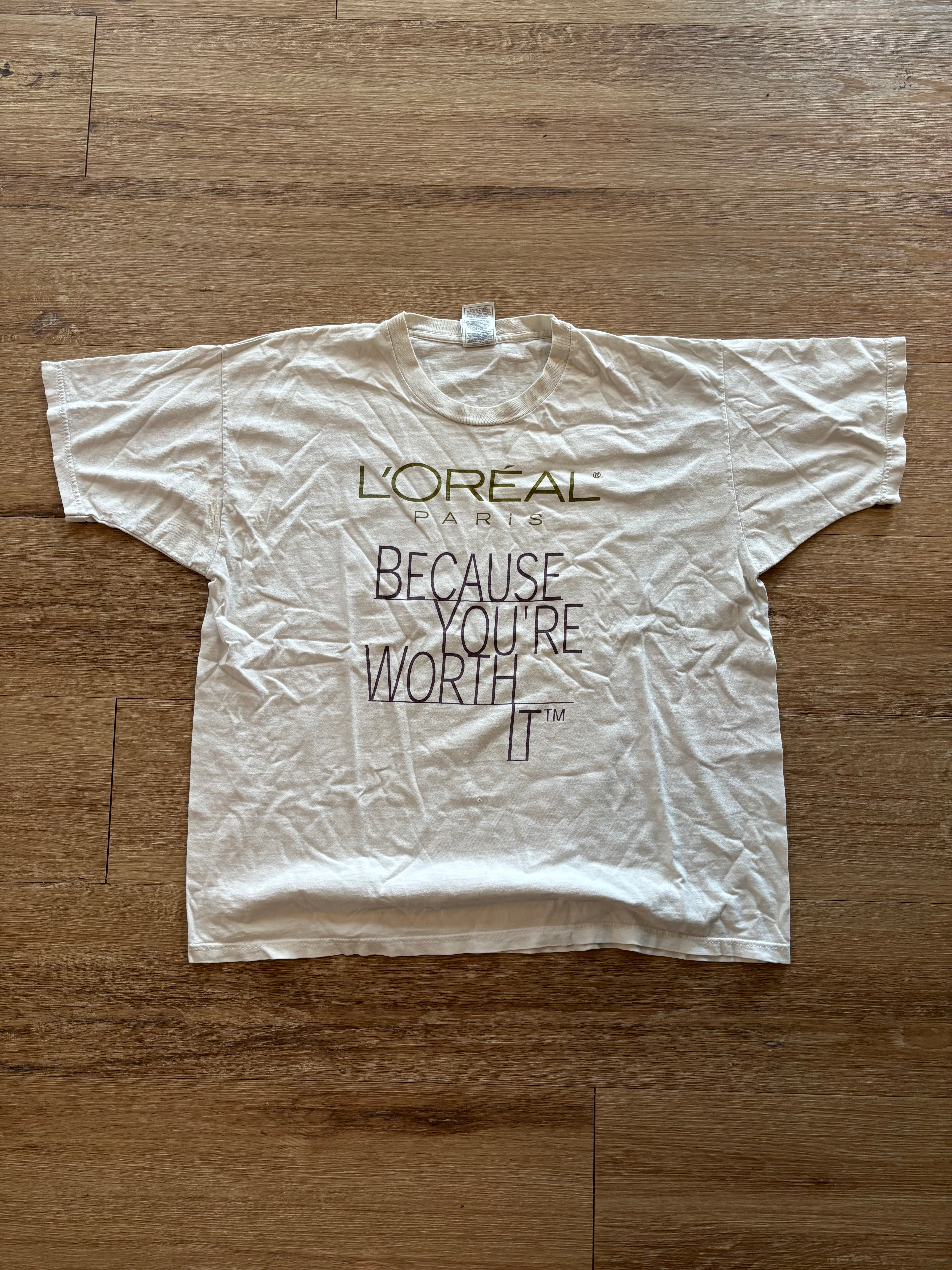 Vintage 90s L'Oréal Paris Because You're Worth It Tee