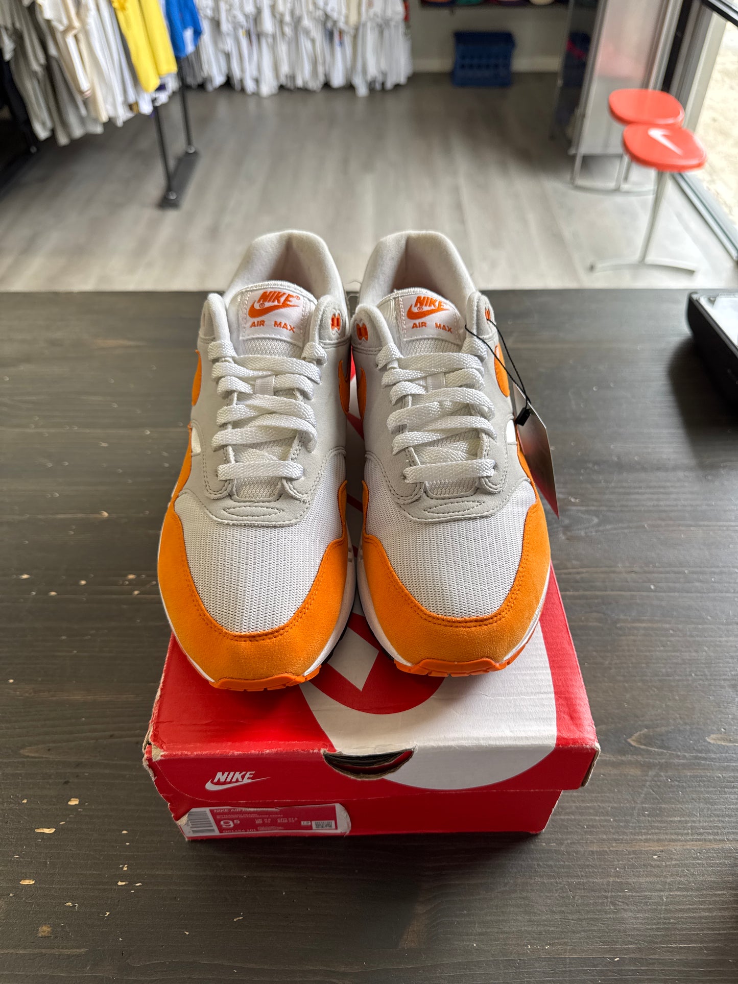 Pre-owned Nike Air Max 1 Anniversary Orange