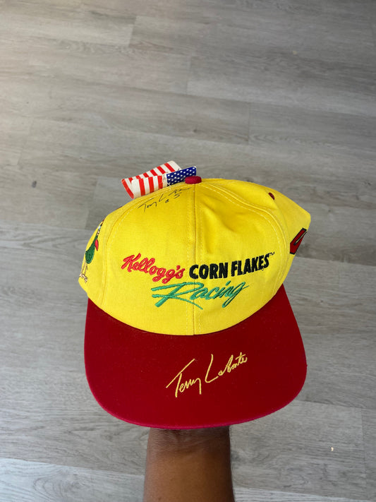 Vintage Kellogg’s Terry Labonte Embroidered NASCAR Racing Snapback Hat