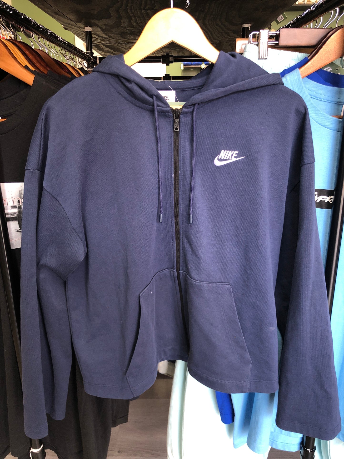 Women’s Nike Blue Zip up Hoodie