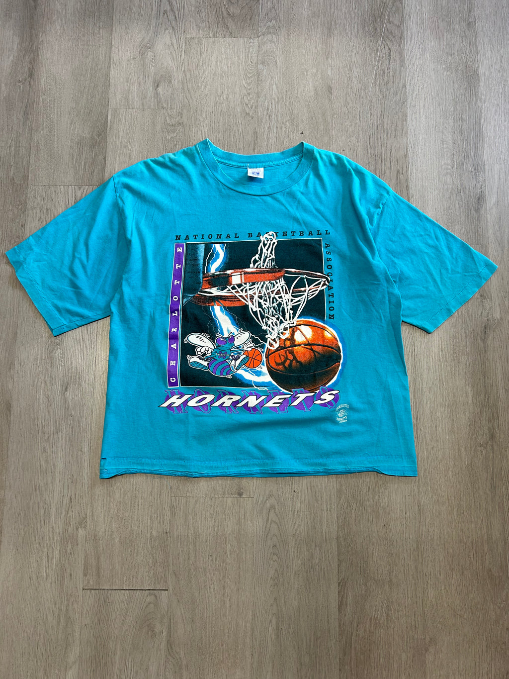Vintage NBA Charlotte Hornets Cropped Tee