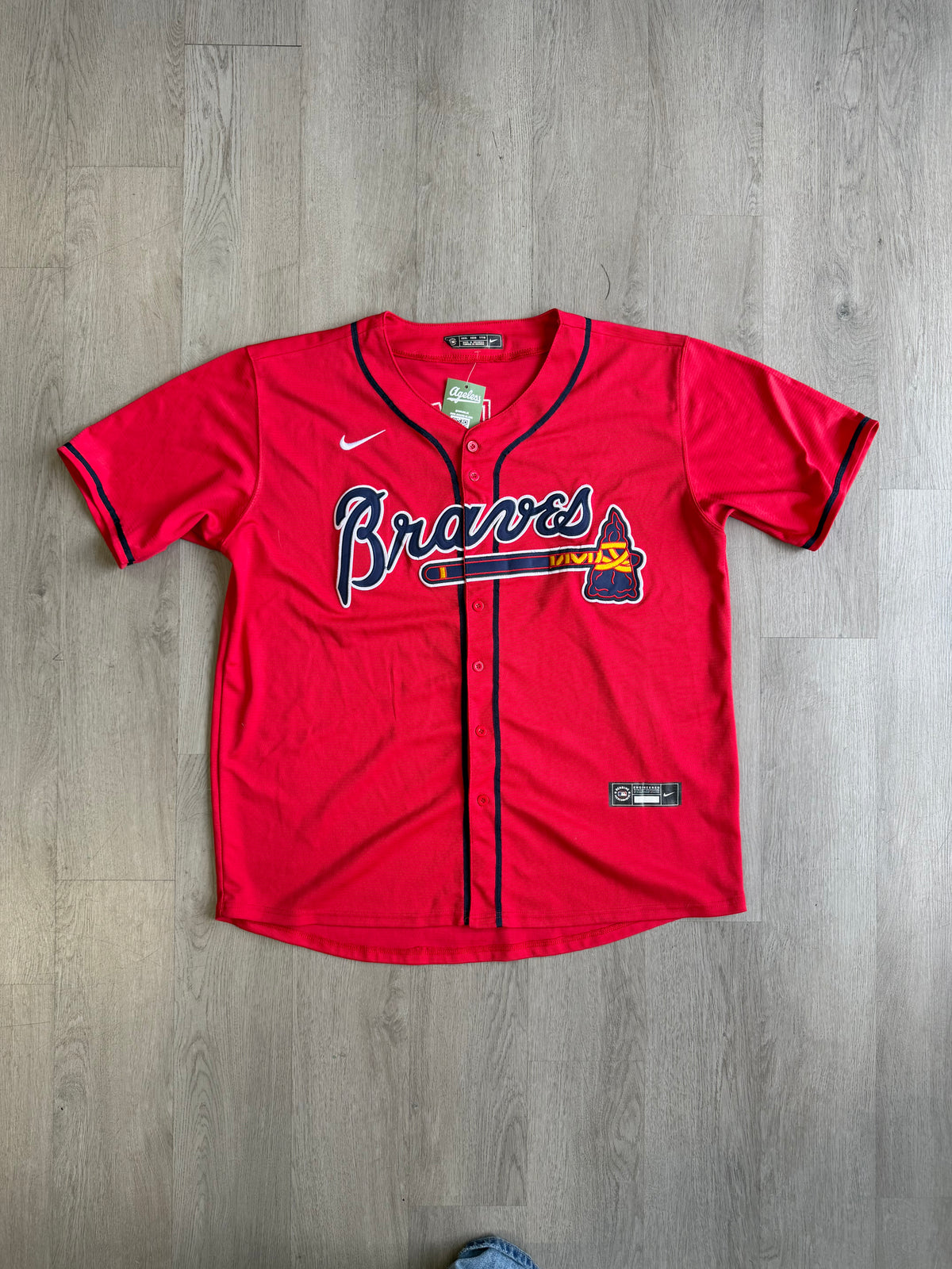 Vintage Braves Albies 1 Baseball Jersey