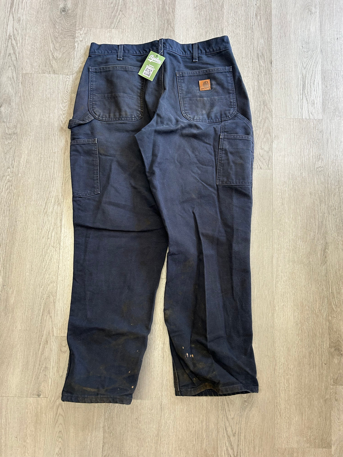 Distressed Navy Blue Carhartt Carpenter Pants